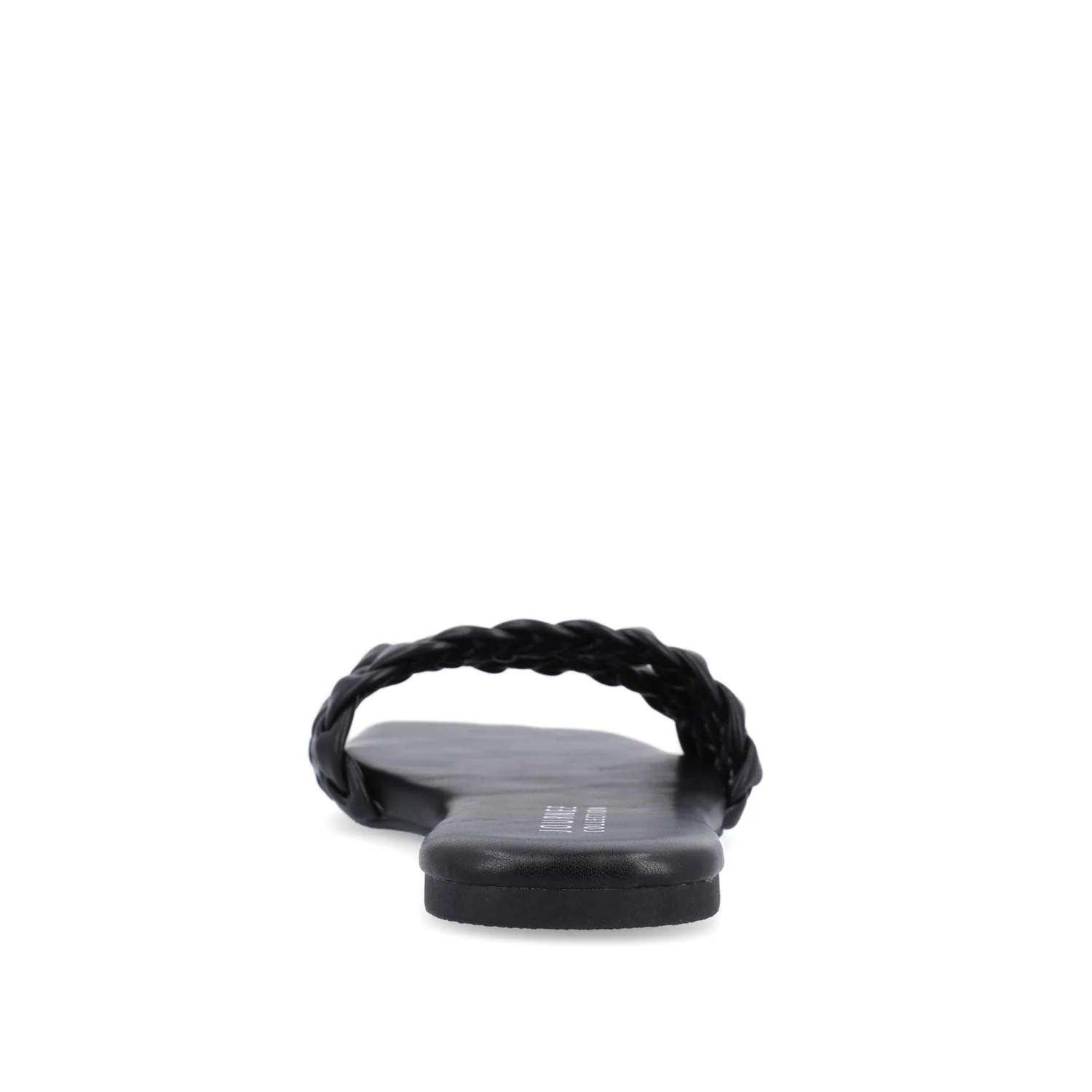 SAWYERR SLIDE SANDALS IN VEGAN LEATHER - Black - Image 7