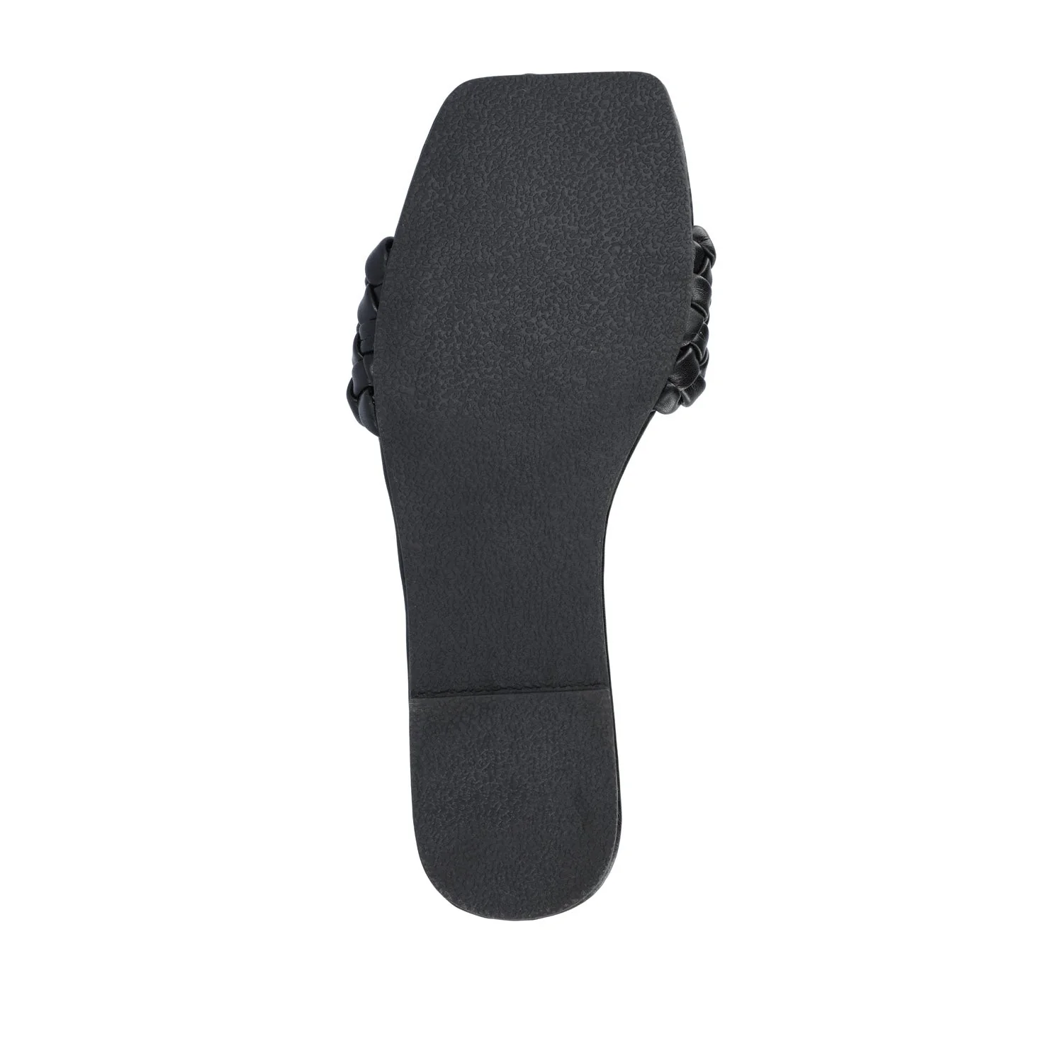 SAWYERR SLIDE SANDALS IN VEGAN LEATHER - Black - Image 8