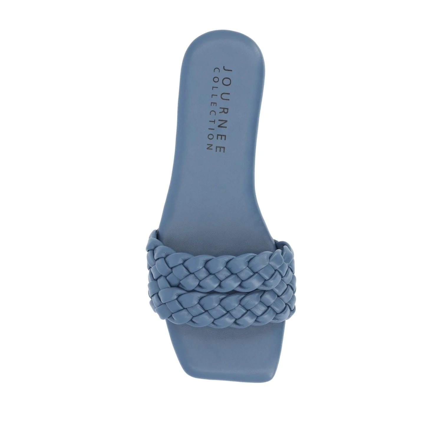 SAWYERR SLIDE SANDALS IN VEGAN LEATHER - Blue - Image 6