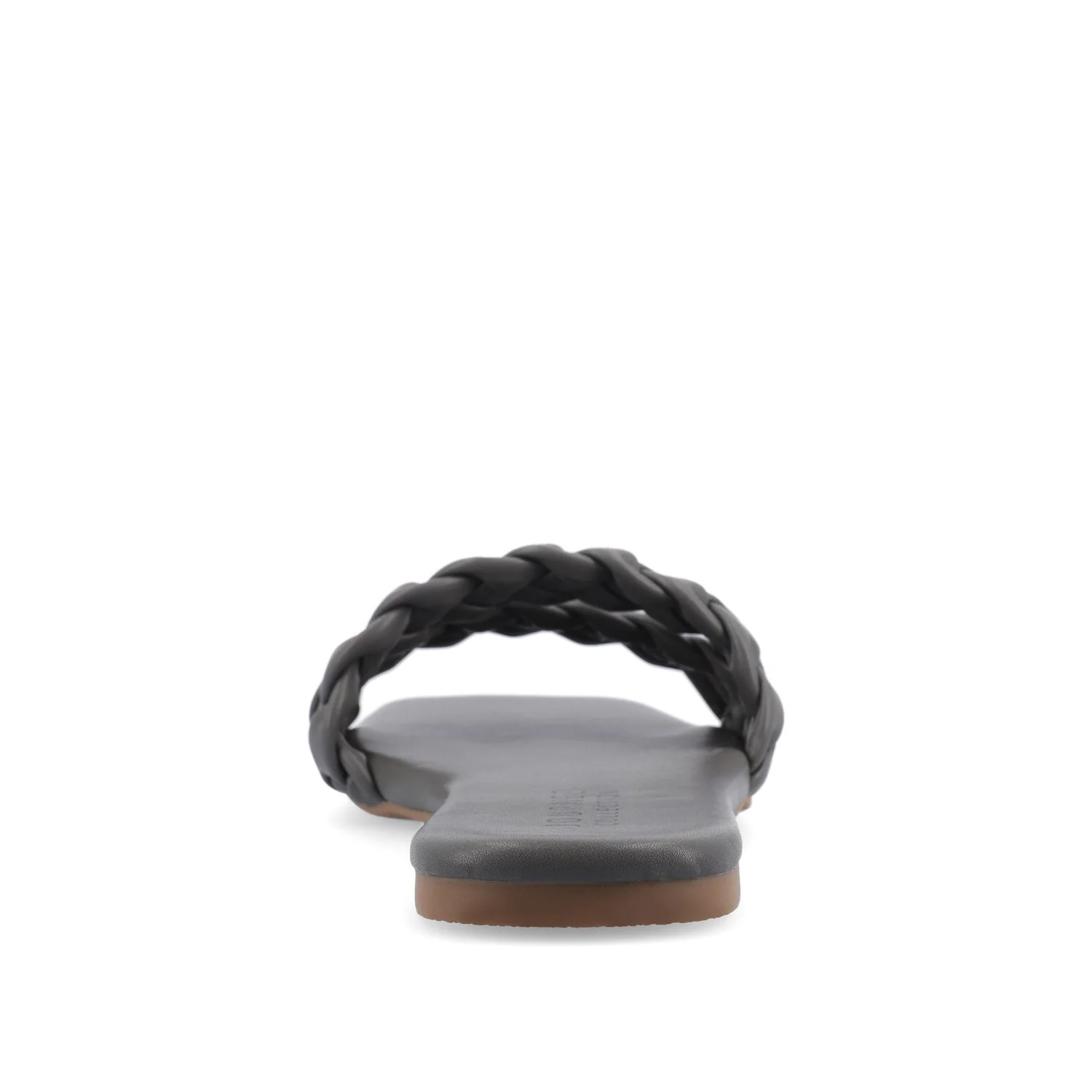 SAWYERR SLIDE SANDALS IN VEGAN LEATHER - Grey - Image 7