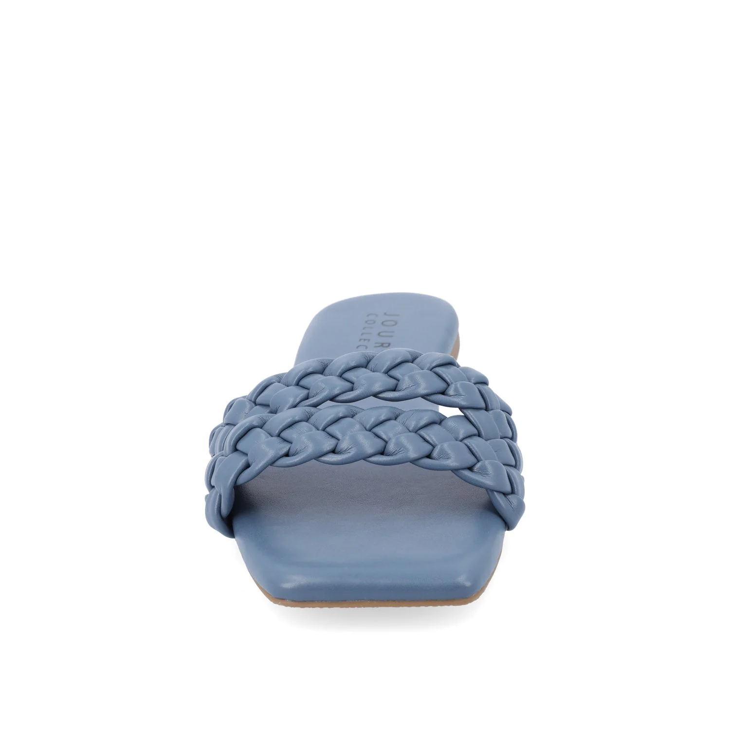 SAWYERR VEGAN LEATHER SLIDE SANDALS IN WIDE - Blue - Image 5
