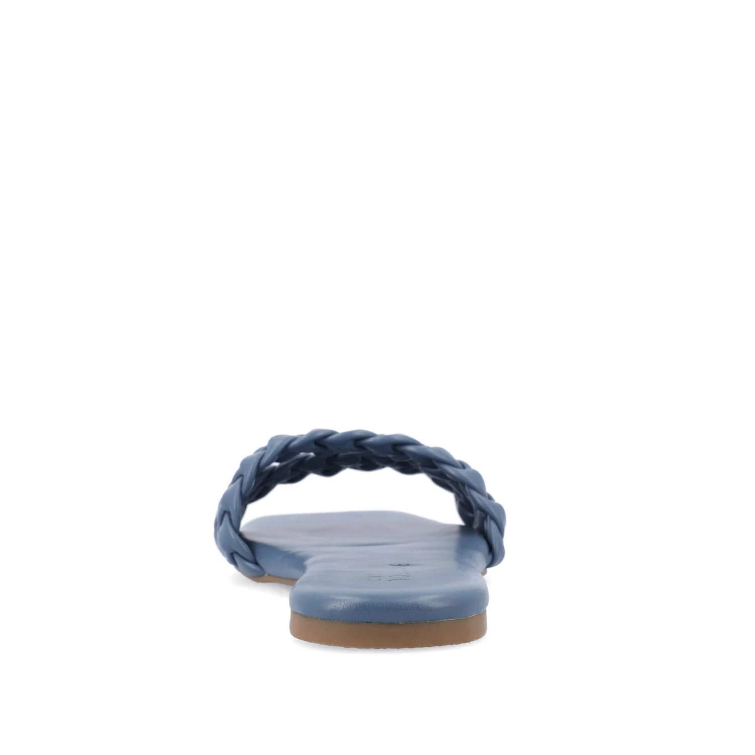 SAWYERR VEGAN LEATHER SLIDE SANDALS IN WIDE - Blue - Image 7