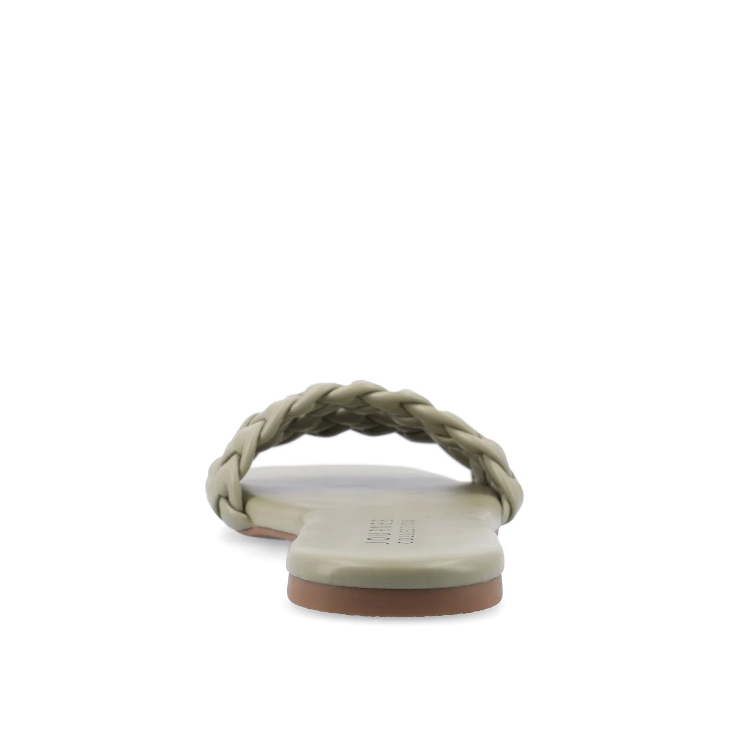 SAWYERR VEGAN LEATHER SLIDE SANDALS IN WIDE - Sage - Image 7