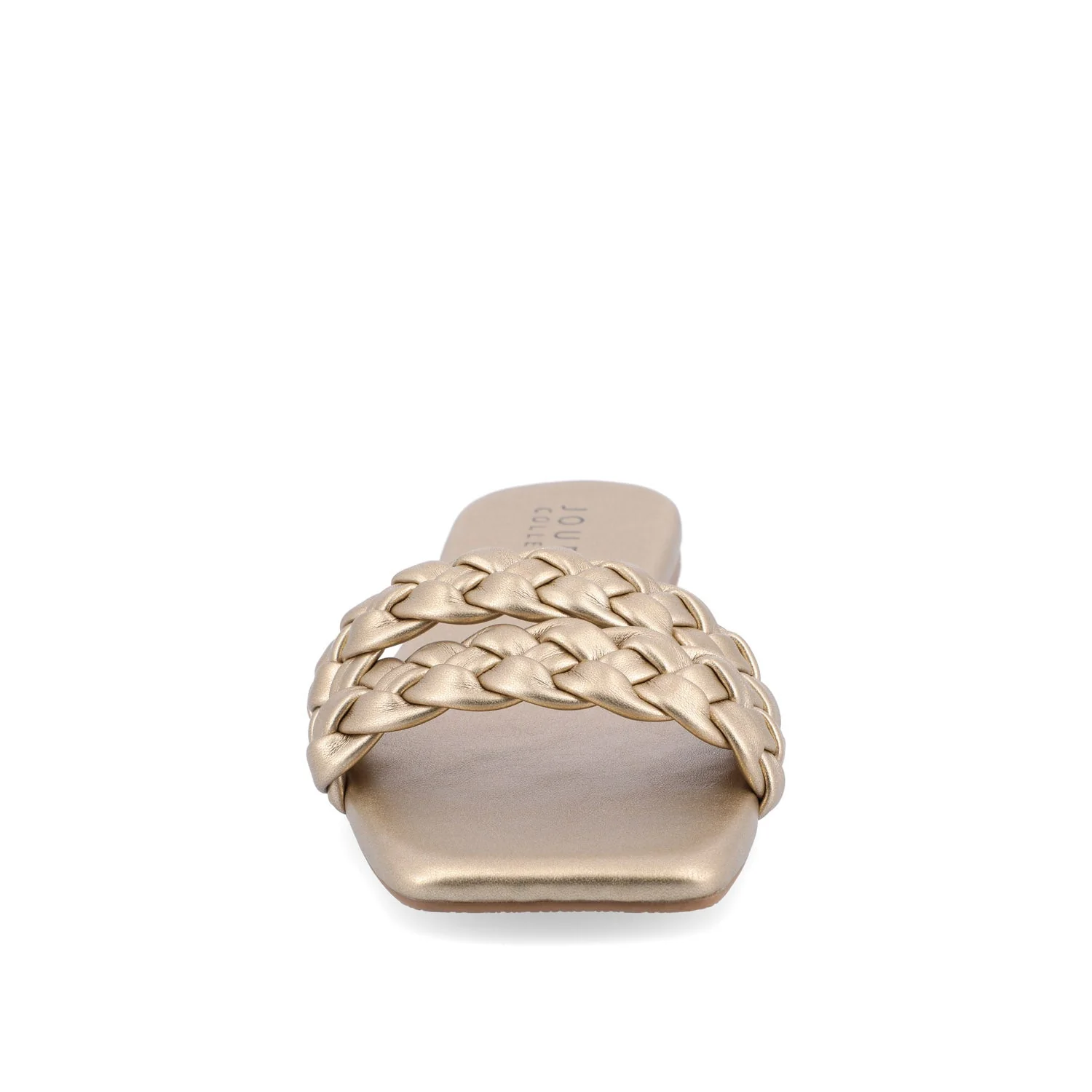 SAWYERR STATEMENT SLIDE SANDALS IN WIDE - Gold - Image 5