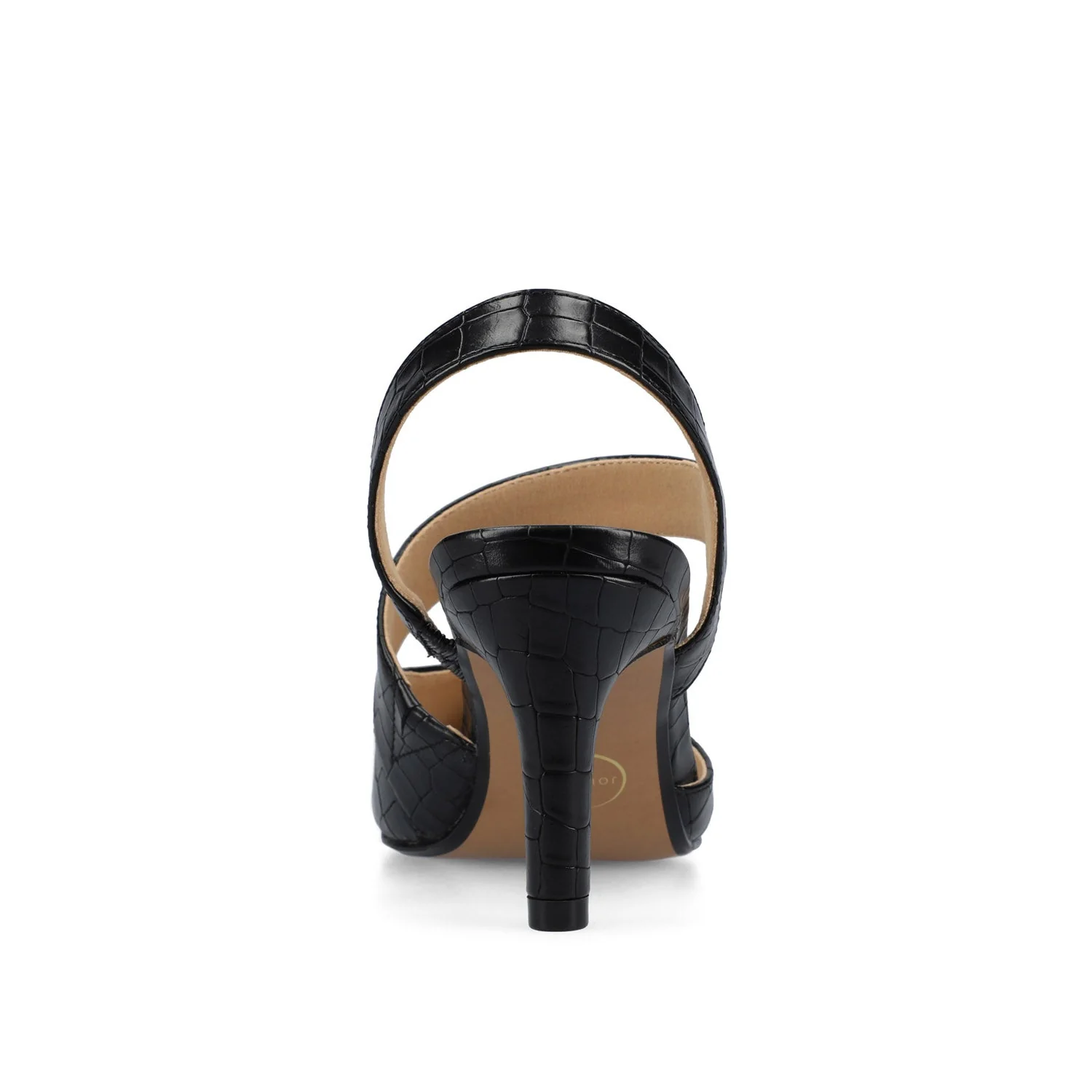 SCARLETT STILETTO HEELS IN CROCO - Black Croc - Image 6