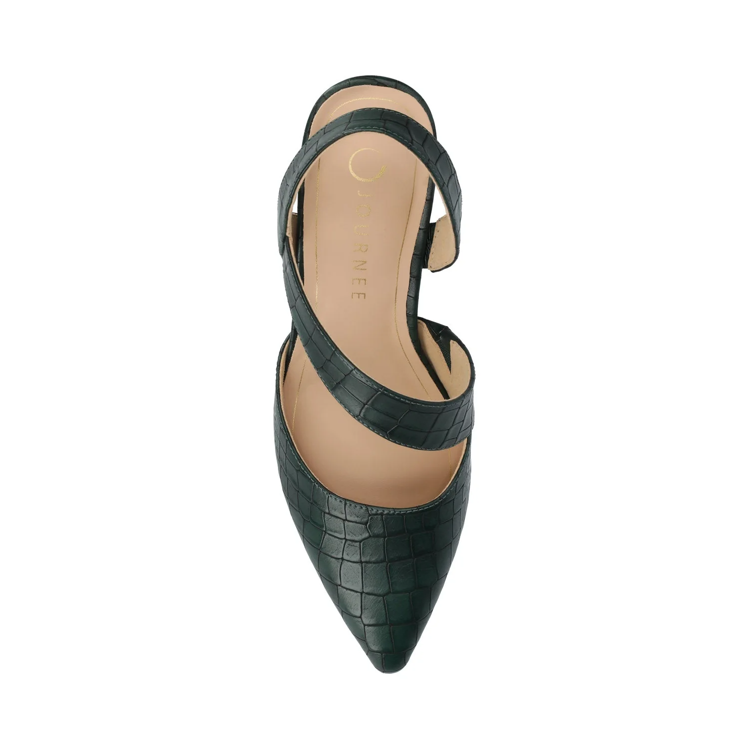 SCARLETT STILETTO HEELS IN CROCO - Green Croc - Image 4