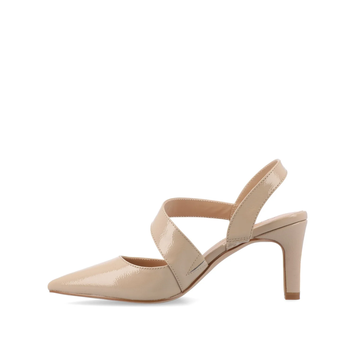 SCARLETT STILETTO HEELS IN PATENT - Taupe - Image 3