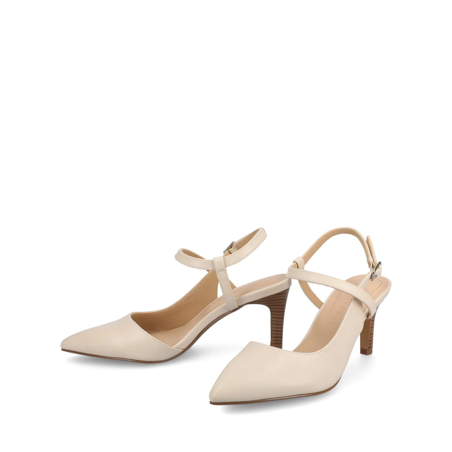 SCIPIO CROSSOVER ANKLE STRAP PUMPS - Bone - Image 2