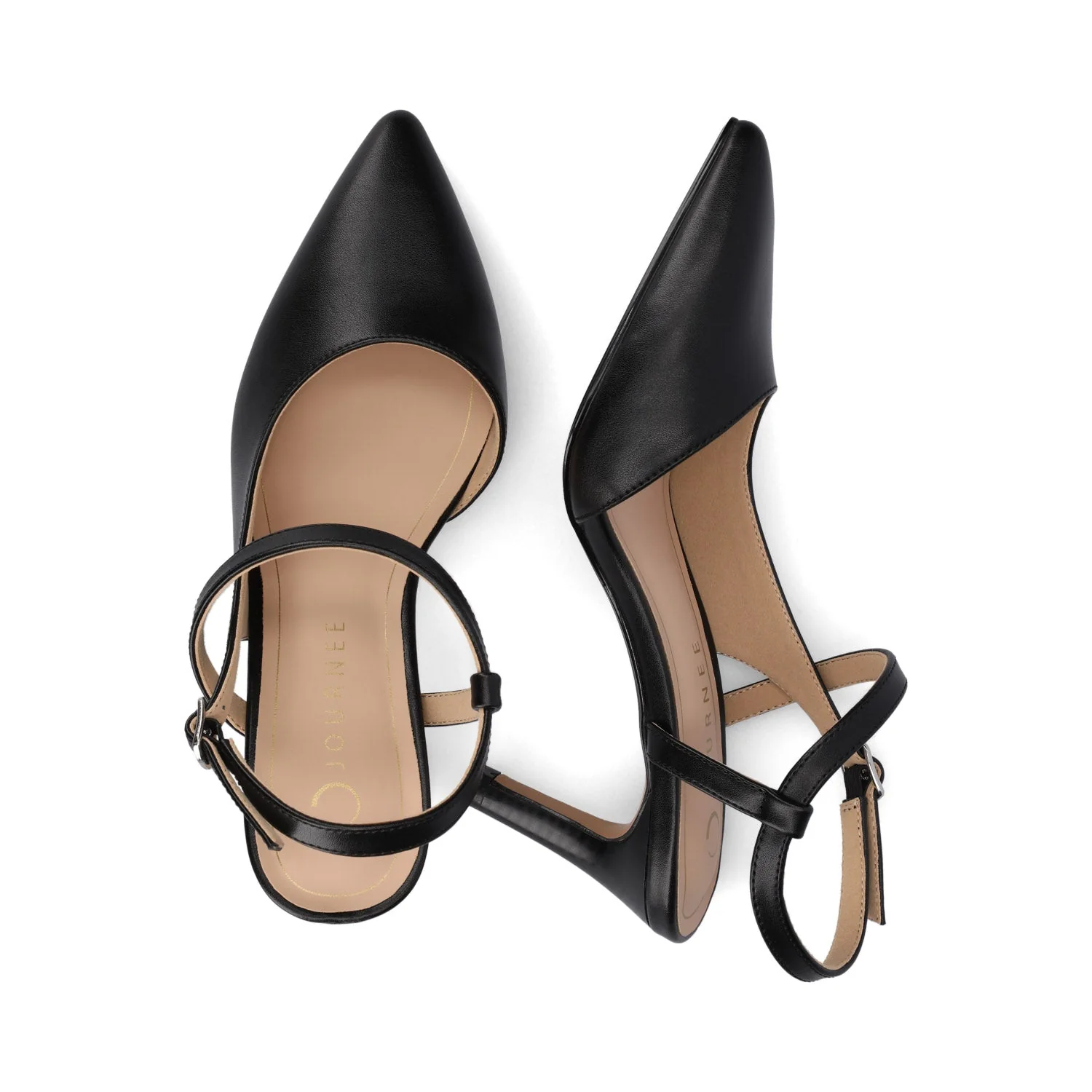 SCIPIO STILETTO PUMP HEELS IN WIDE - Black PU - Image 3