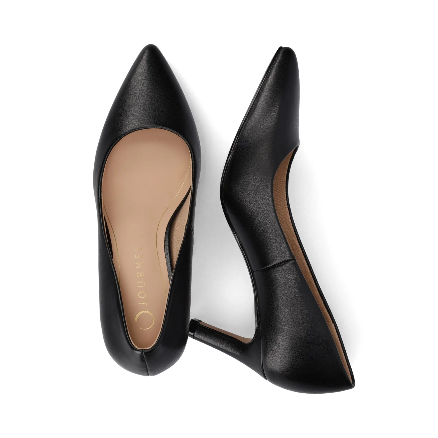 SCYLEE STILETTO PUMP HEELS IN VEGAN LEATHER - Black PU - Image 3