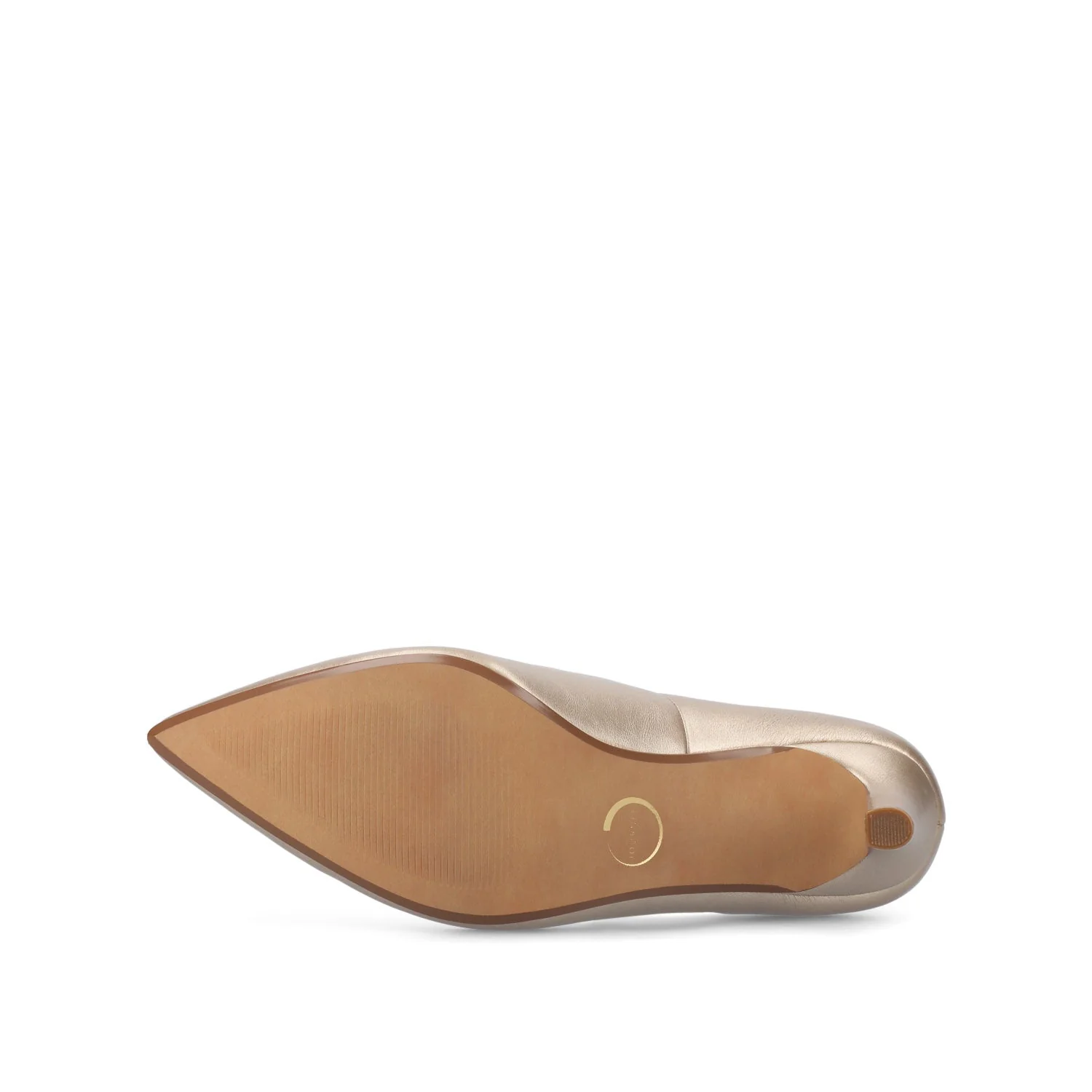 SCYLEE LEATHER STILETTO HEELS IN WIDE - Champagne PU - Image 5