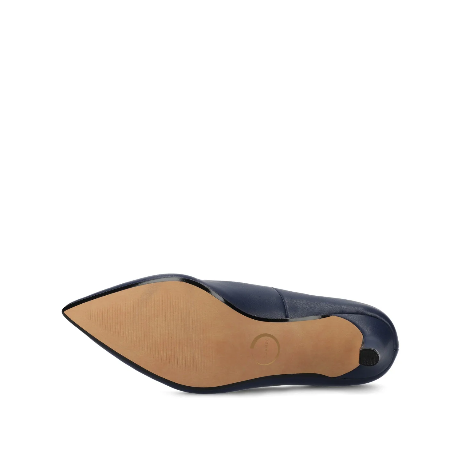 SCYLEE LEATHER STILETTO HEELS IN WIDE - Navy PU - Image 5