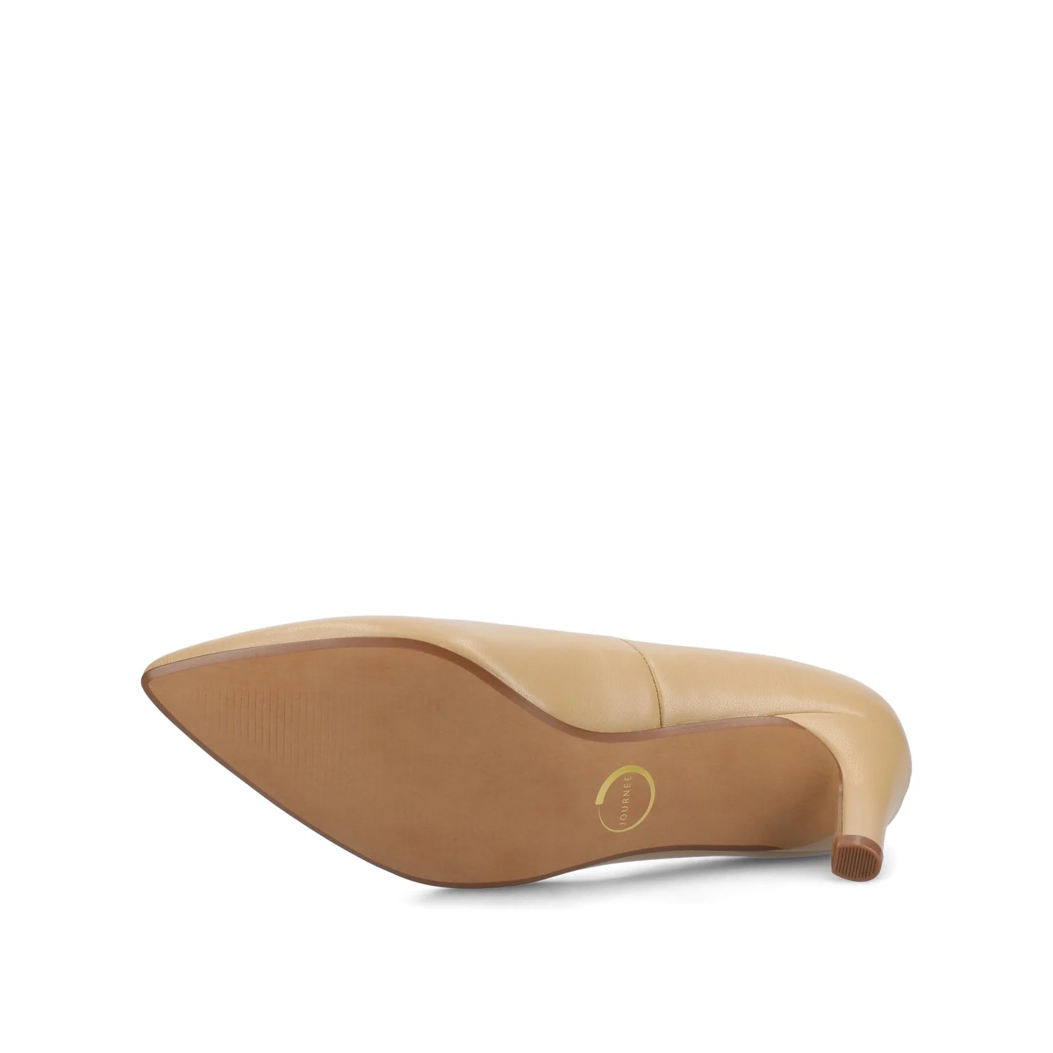 SCYLEE STILETTO PUMP HEELS IN VEGAN LEATHER - Tan PU - Image 5