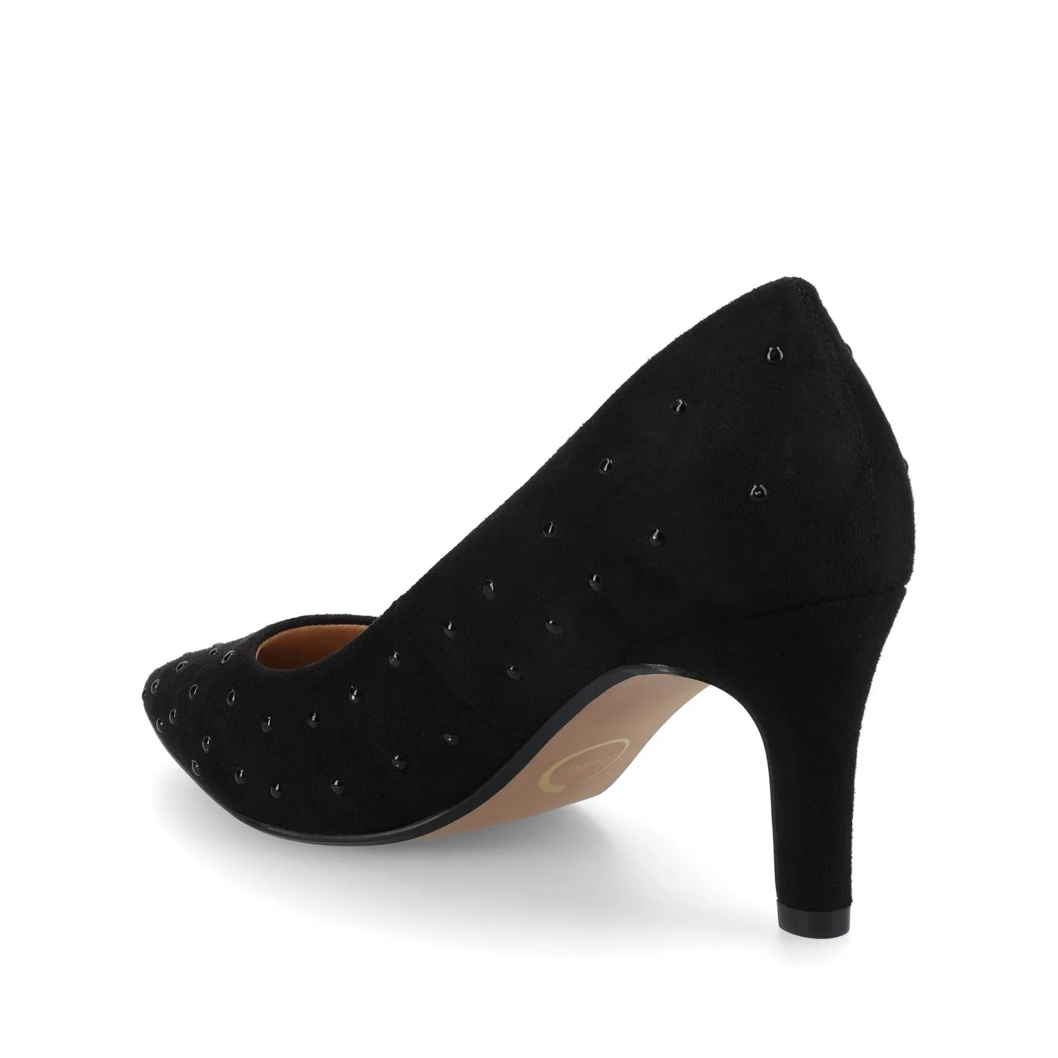 SCYLEE STILETTO PUMP HEELS - Black Stud - Image 3