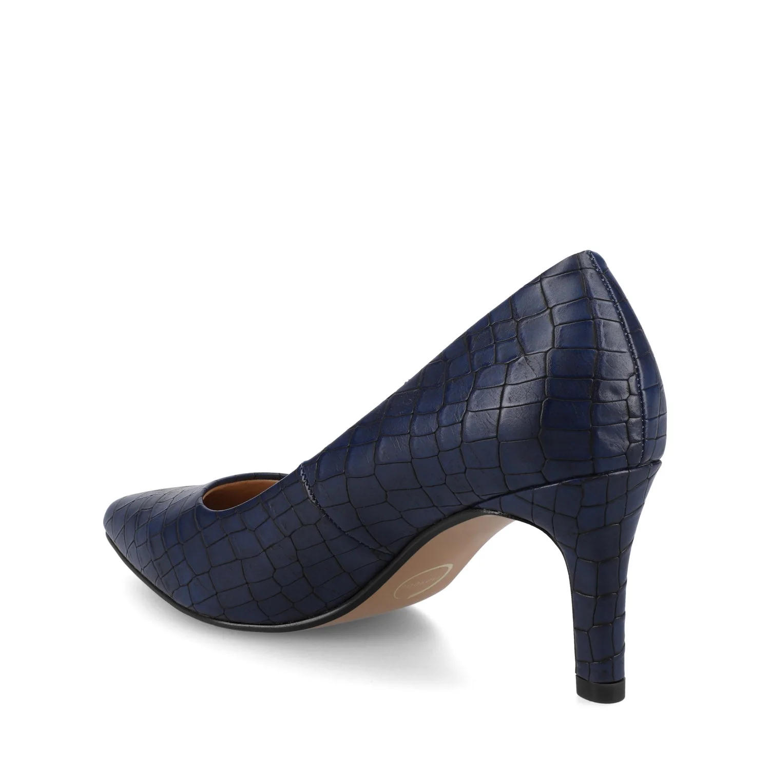 SCYLEE STILETTO PUMP HEELS - Blue Croco - Image 3