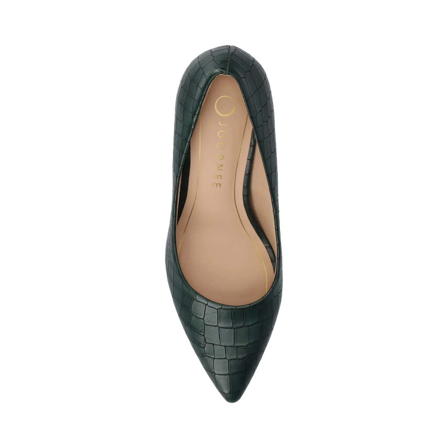 SCYLEE STILETTO PUMP HEELS - Green Croco - Image 4