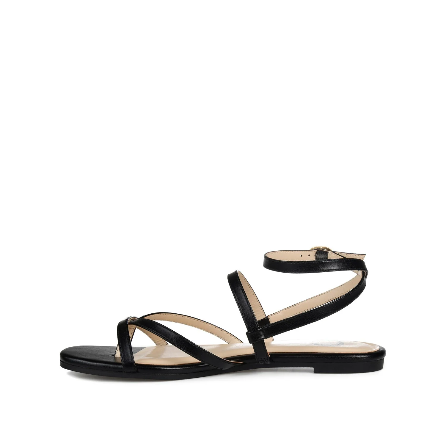 SERISSA CRISSCROSS SANDAL IN VEGAN LEATHER - Black - Image 3