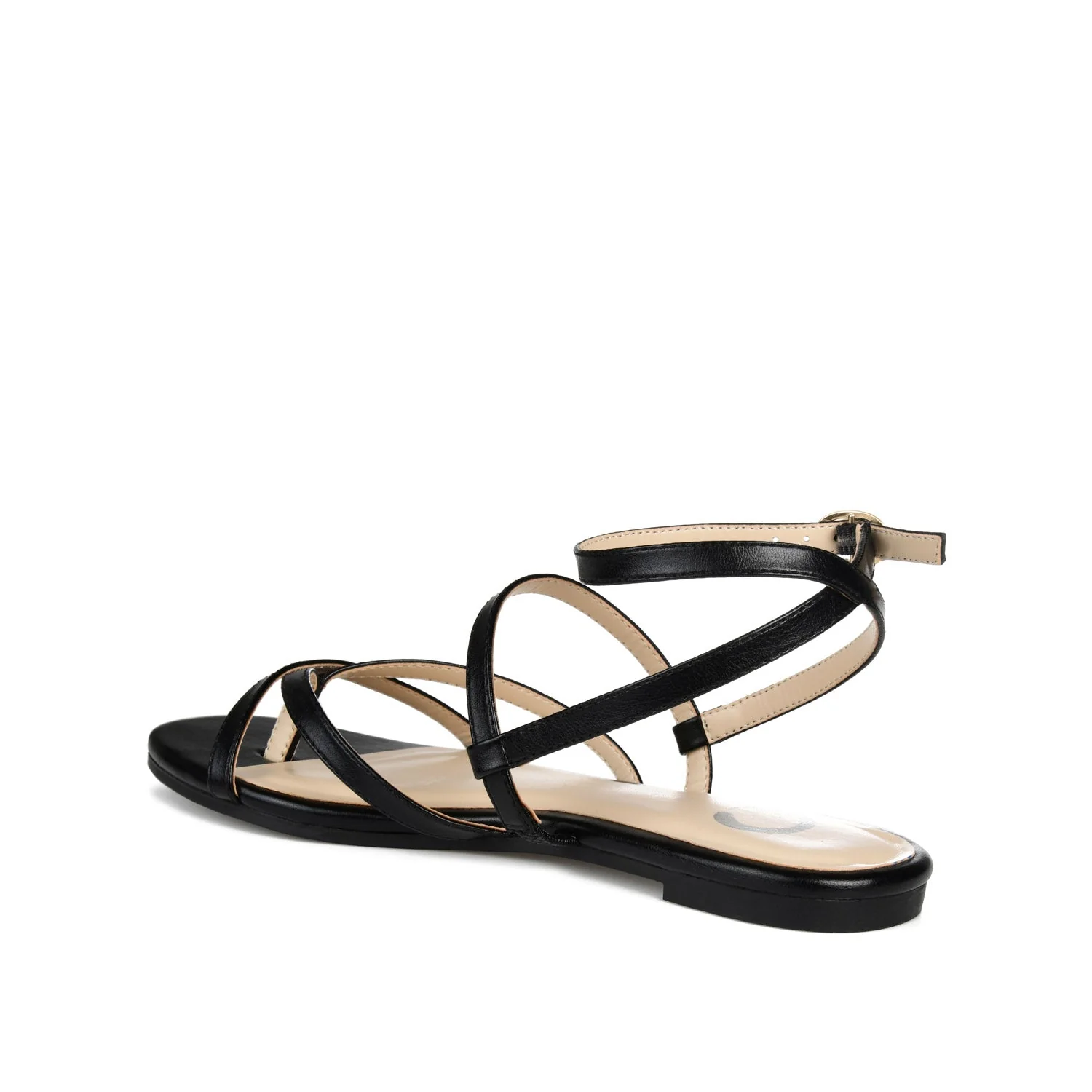 SERISSA CRISSCROSS SANDAL IN VEGAN LEATHER - Black - Image 4