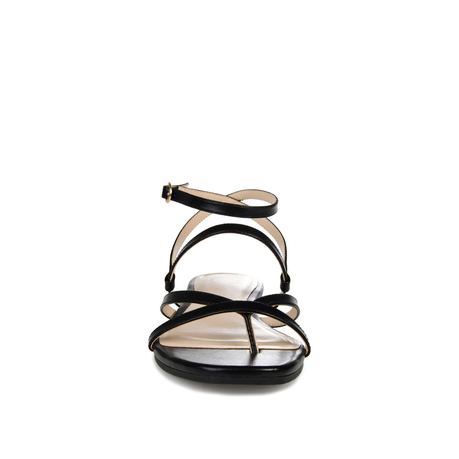 SERISSA CRISSCROSS SANDAL IN VEGAN LEATHER - Black - Image 5