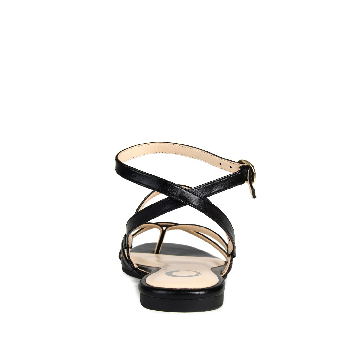 SERISSA CRISSCROSS SANDAL IN VEGAN LEATHER - Black - Image 7