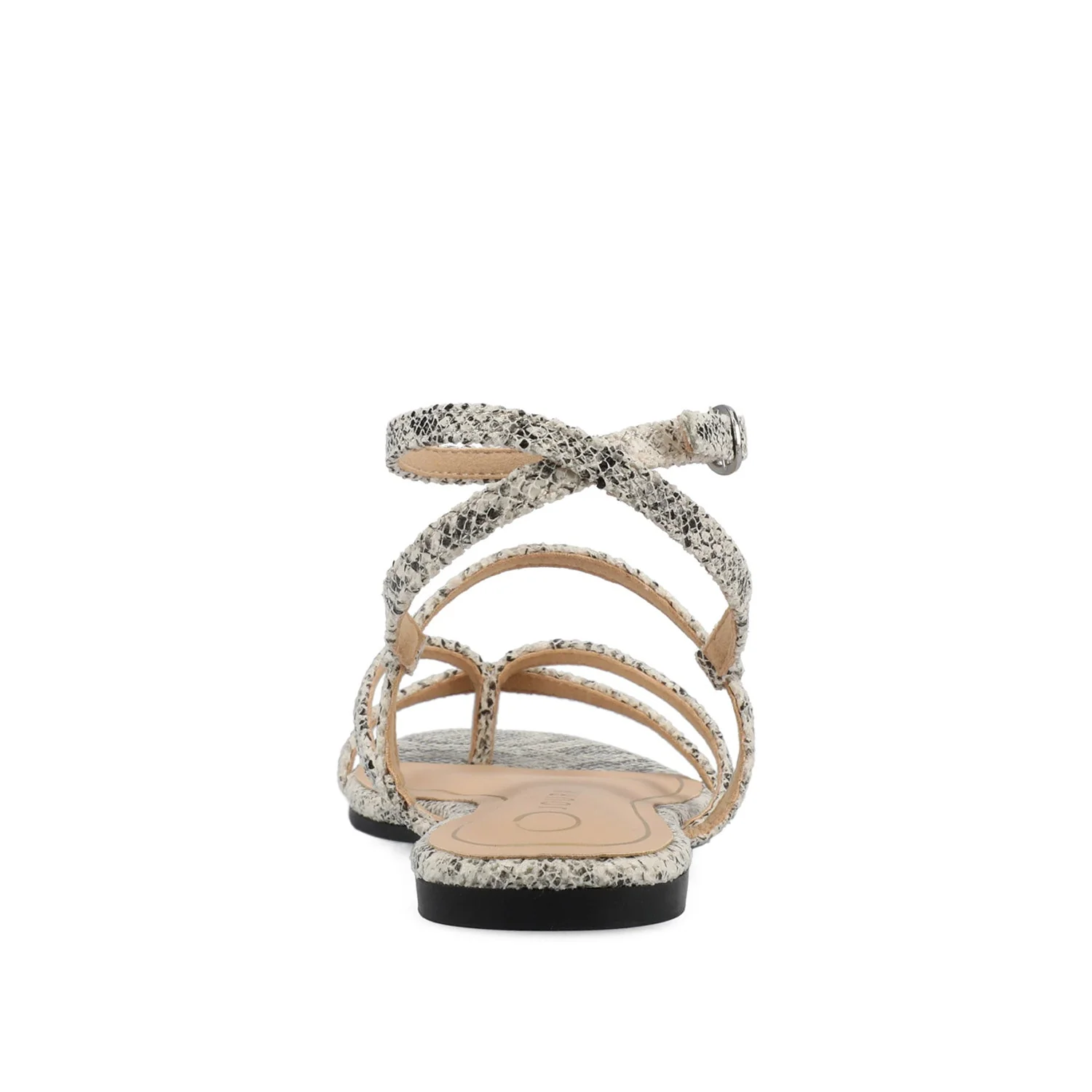 SERISSA CRISSCROSS SANDAL IN VEGAN LEATHER - Snake - Image 7