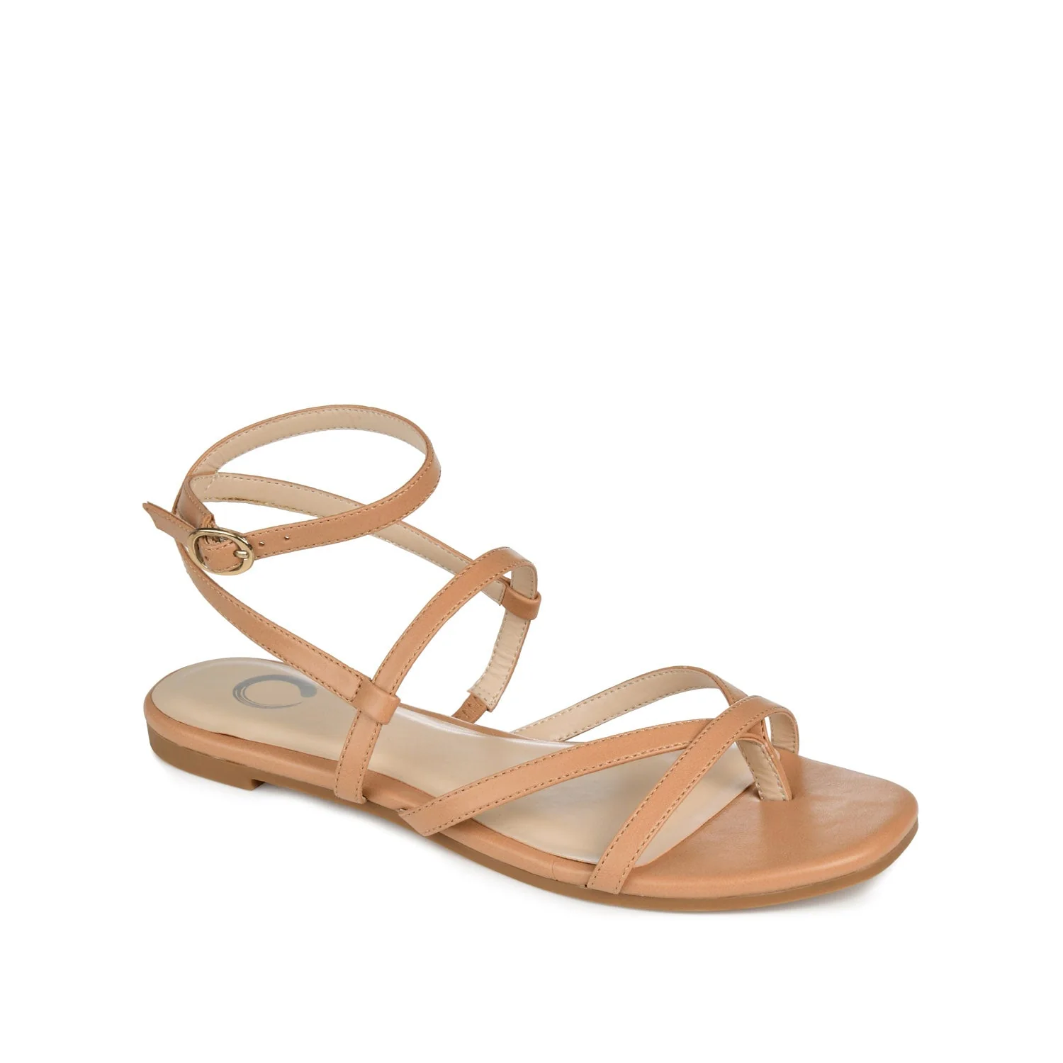 SERISSA CRISSCROSS SANDAL IN VEGAN LEATHER - Tan - Image 2