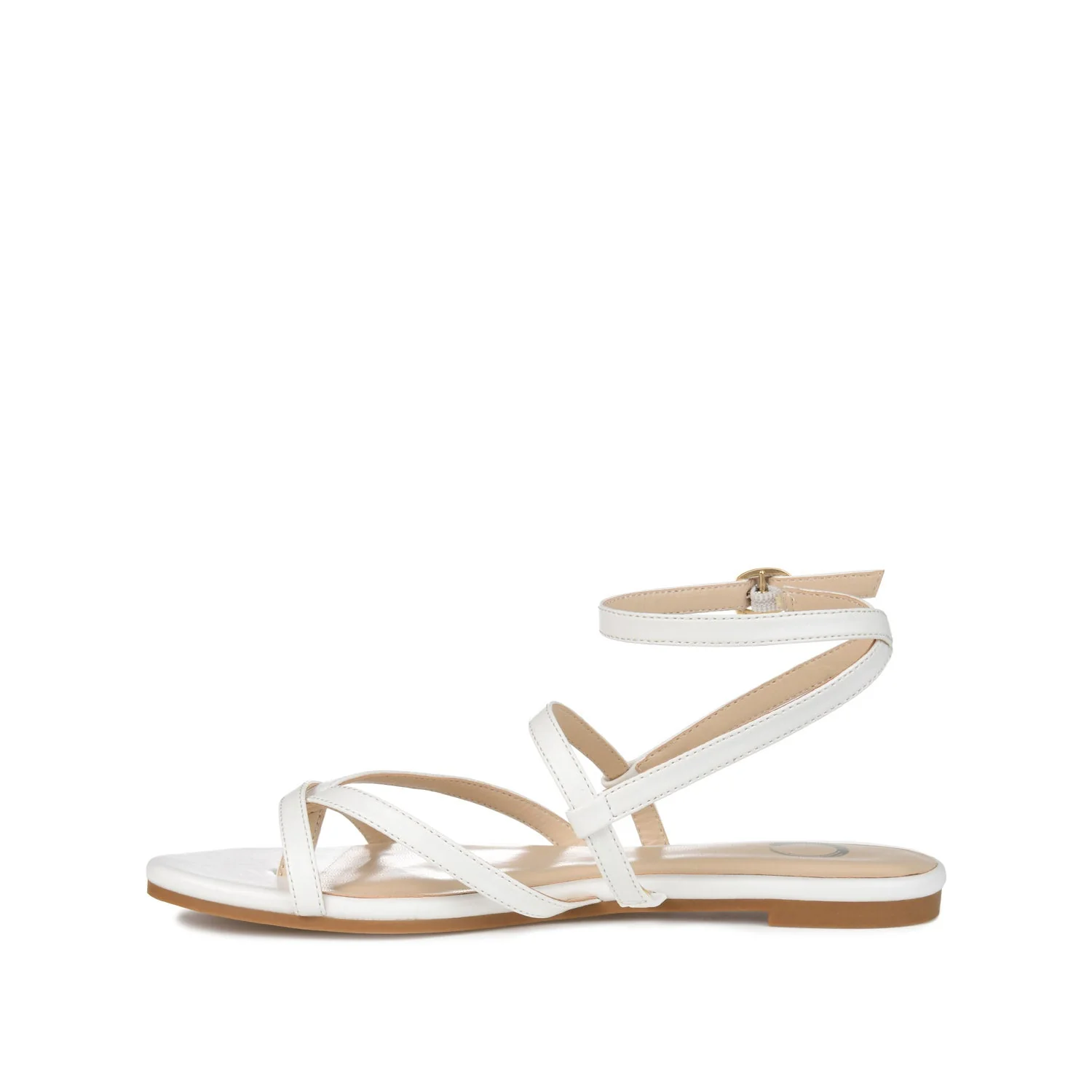 SERISSA CRISSCROSS SANDAL IN VEGAN LEATHER - White - Image 3