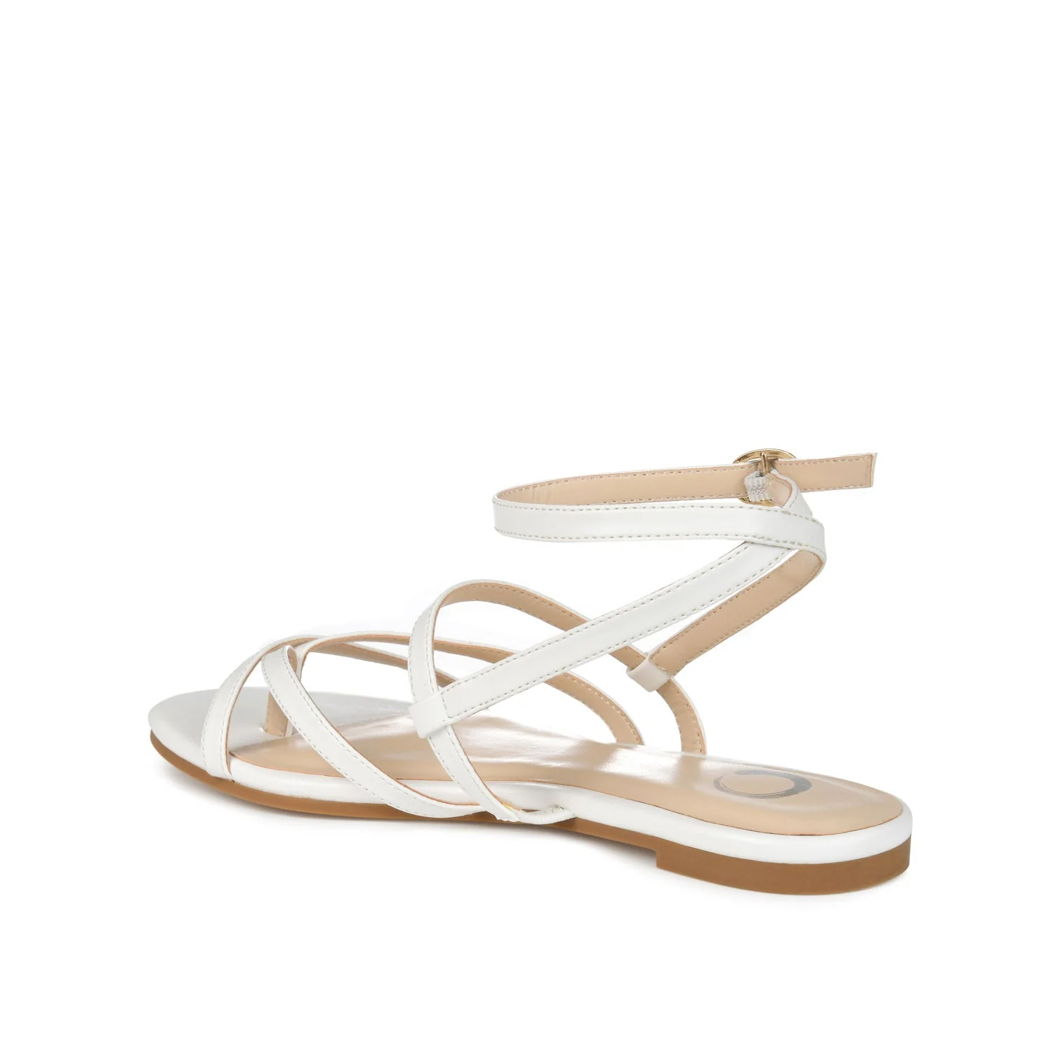 SERISSA CRISSCROSS SANDAL IN VEGAN LEATHER - White - Image 4