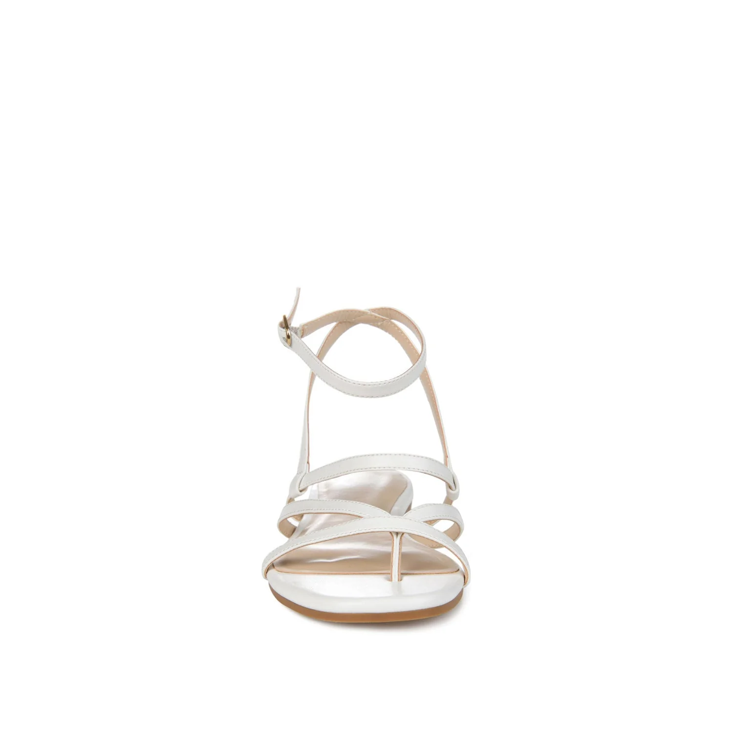 SERISSA CRISSCROSS SANDAL IN VEGAN LEATHER - White - Image 5