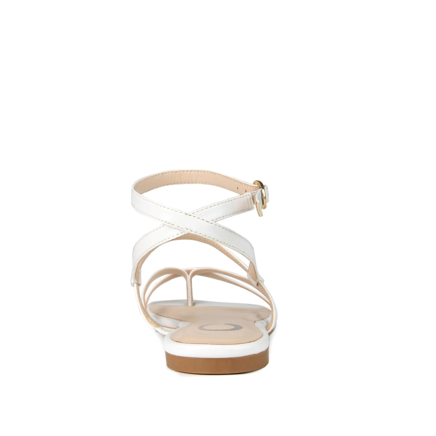 SERISSA CRISSCROSS SANDAL IN VEGAN LEATHER - White - Image 7