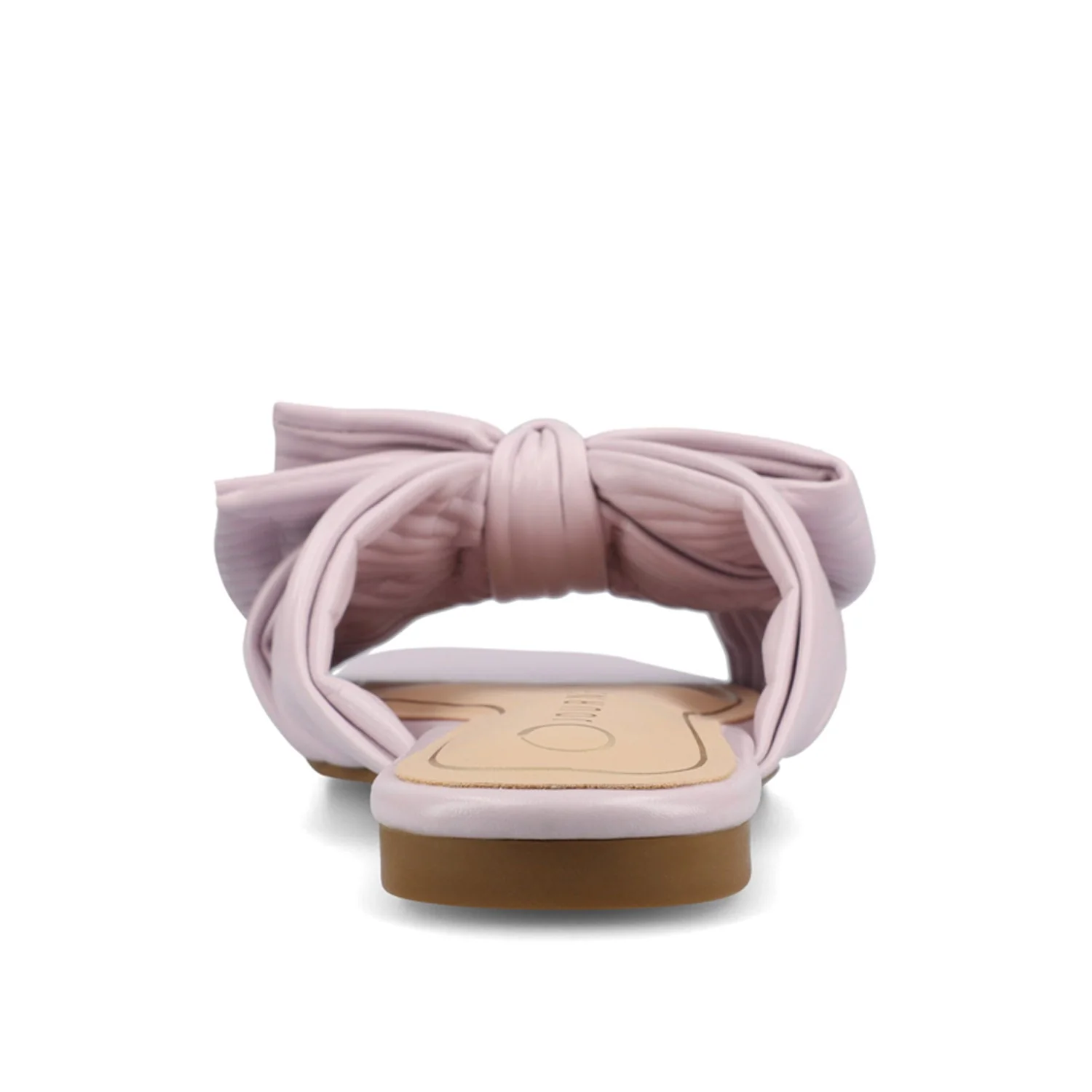 SERLINA PLEATED SLIDE SANDALS IN FOIL - Lilac - Image 7