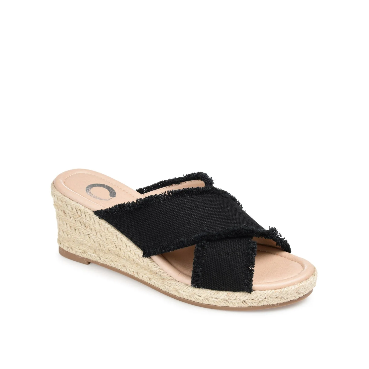 SHANNI ESPADRILLE WEDGE HEELED SANDALS - Black - Image 2