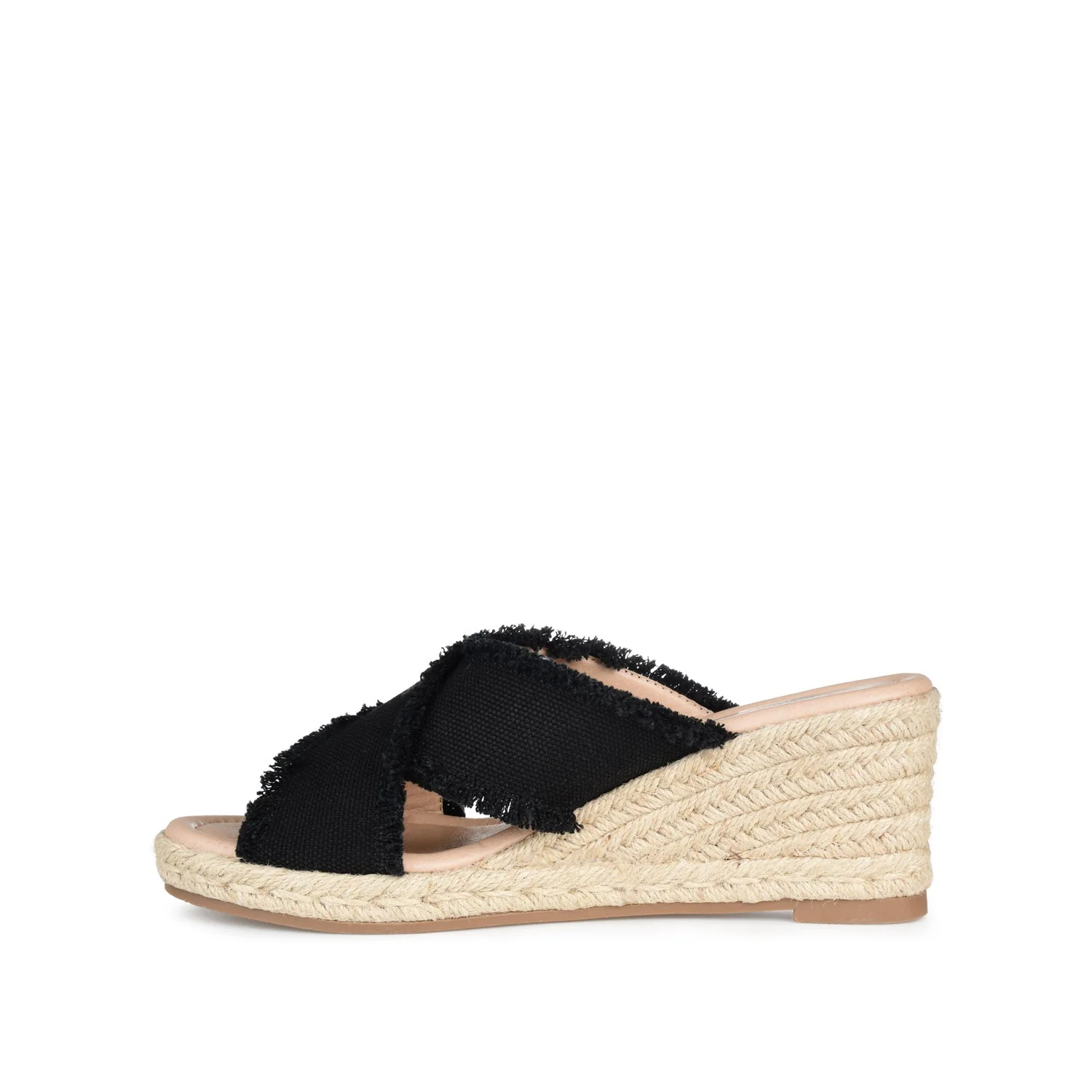SHANNI ESPADRILLE WEDGE HEELED SANDALS - Black - Image 3