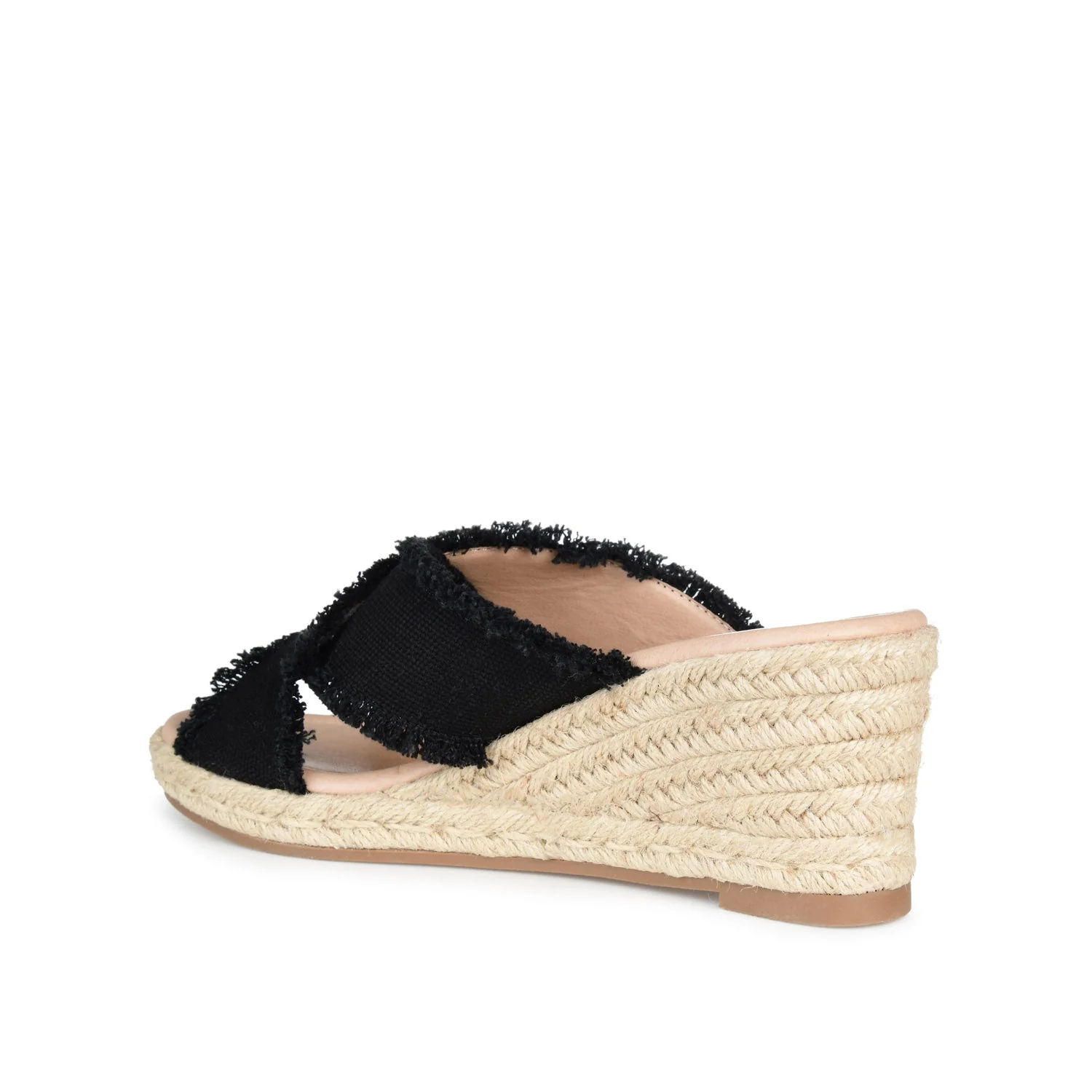 SHANNI ESPADRILLE WEDGE HEELED SANDALS - Black - Image 4