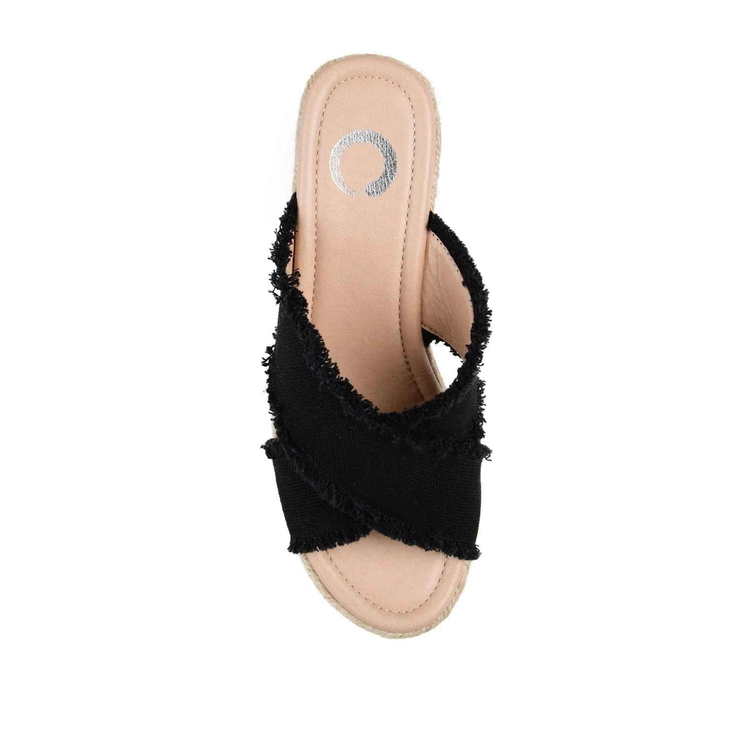 SHANNI ESPADRILLE WEDGE HEELED SANDALS - Black - Image 6