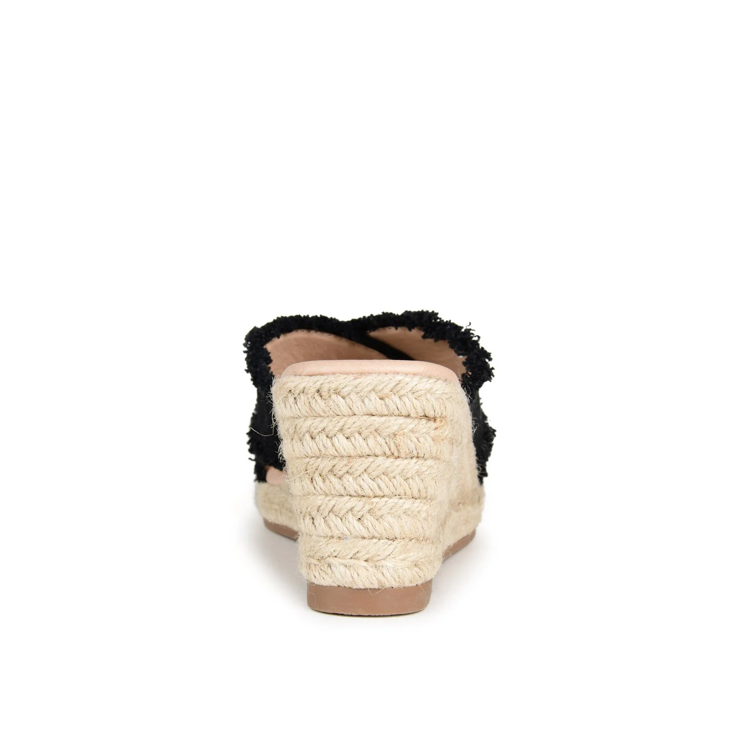 SHANNI ESPADRILLE WEDGE HEELED SANDALS - Black - Image 7