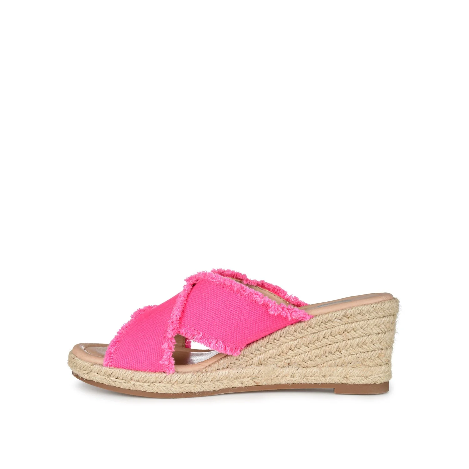 SHANNI ESPADRILLE WEDGE HEELED SANDALS - Fuchsia - Image 3