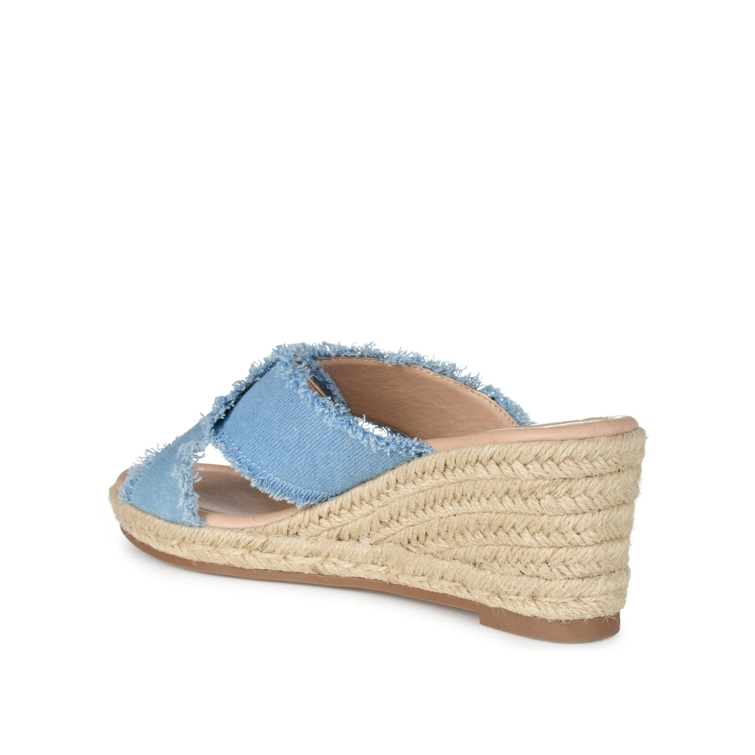 SHANNI ESPADRILLE WEDGE HEELED SANDALS - Light Denim - Image 4