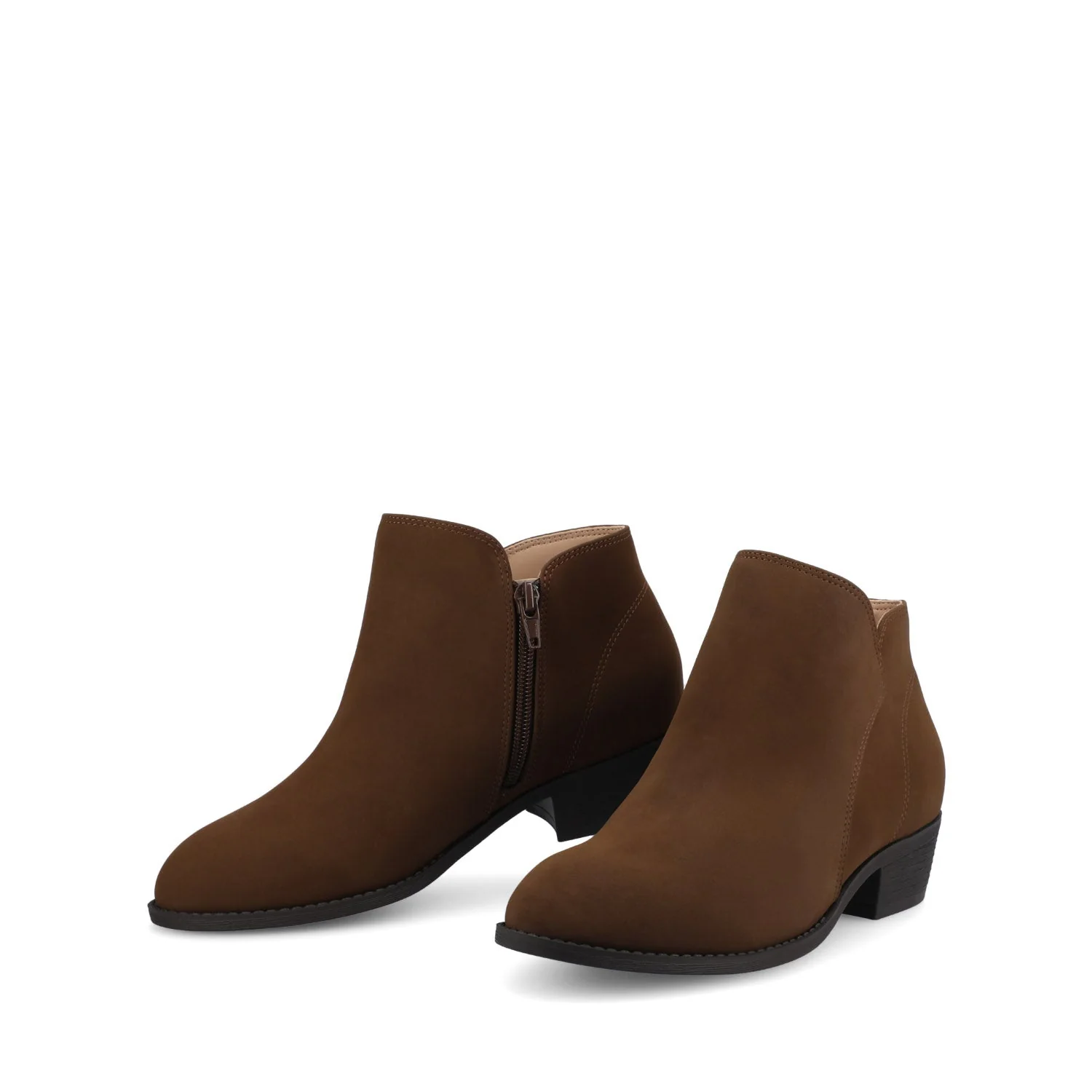 SOLARAH ANKLE BOOTIE - Nubuck Tan - Image 2
