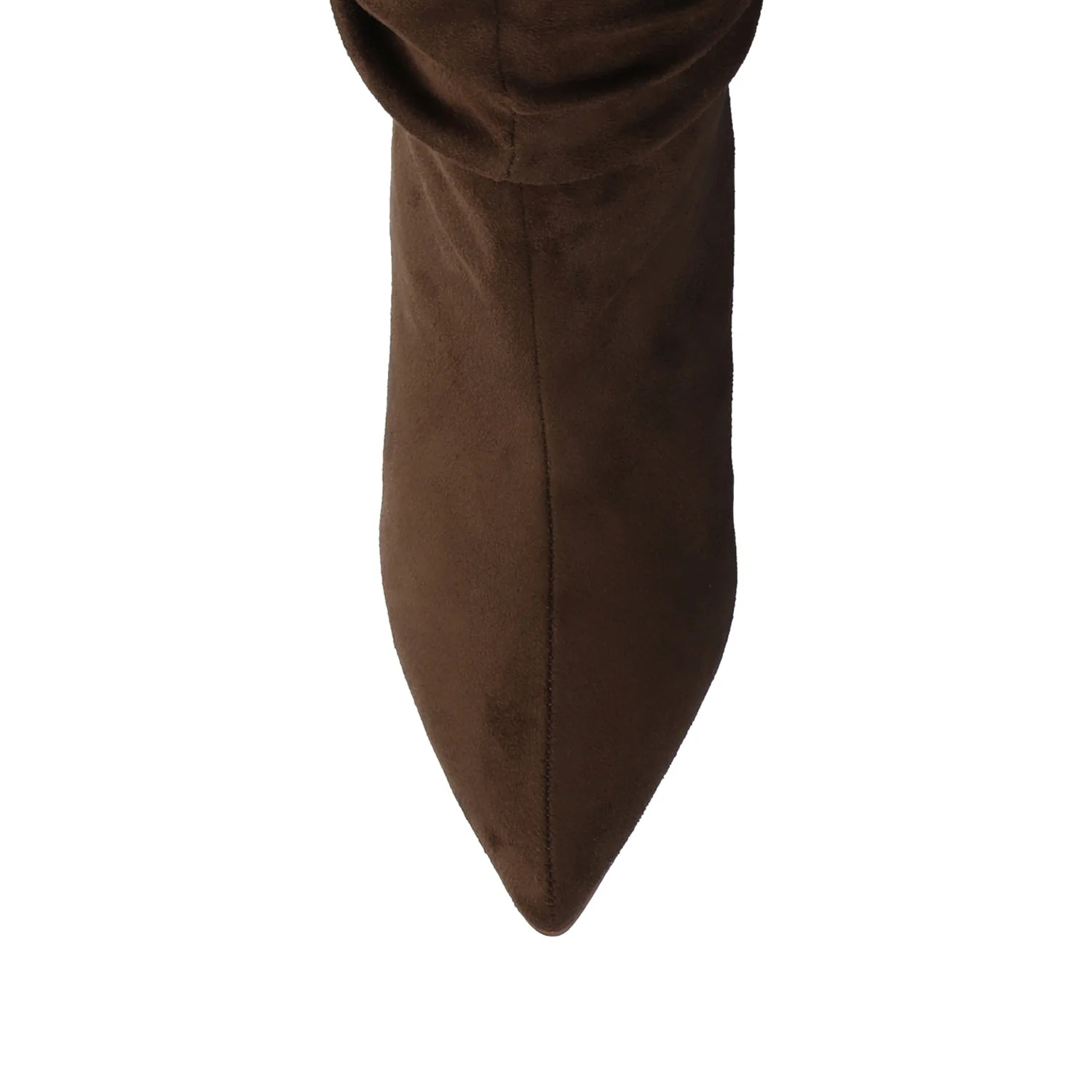 SONNET SLOUCHY BOOTS IN WIDE CALF - Chocolate - Image 4