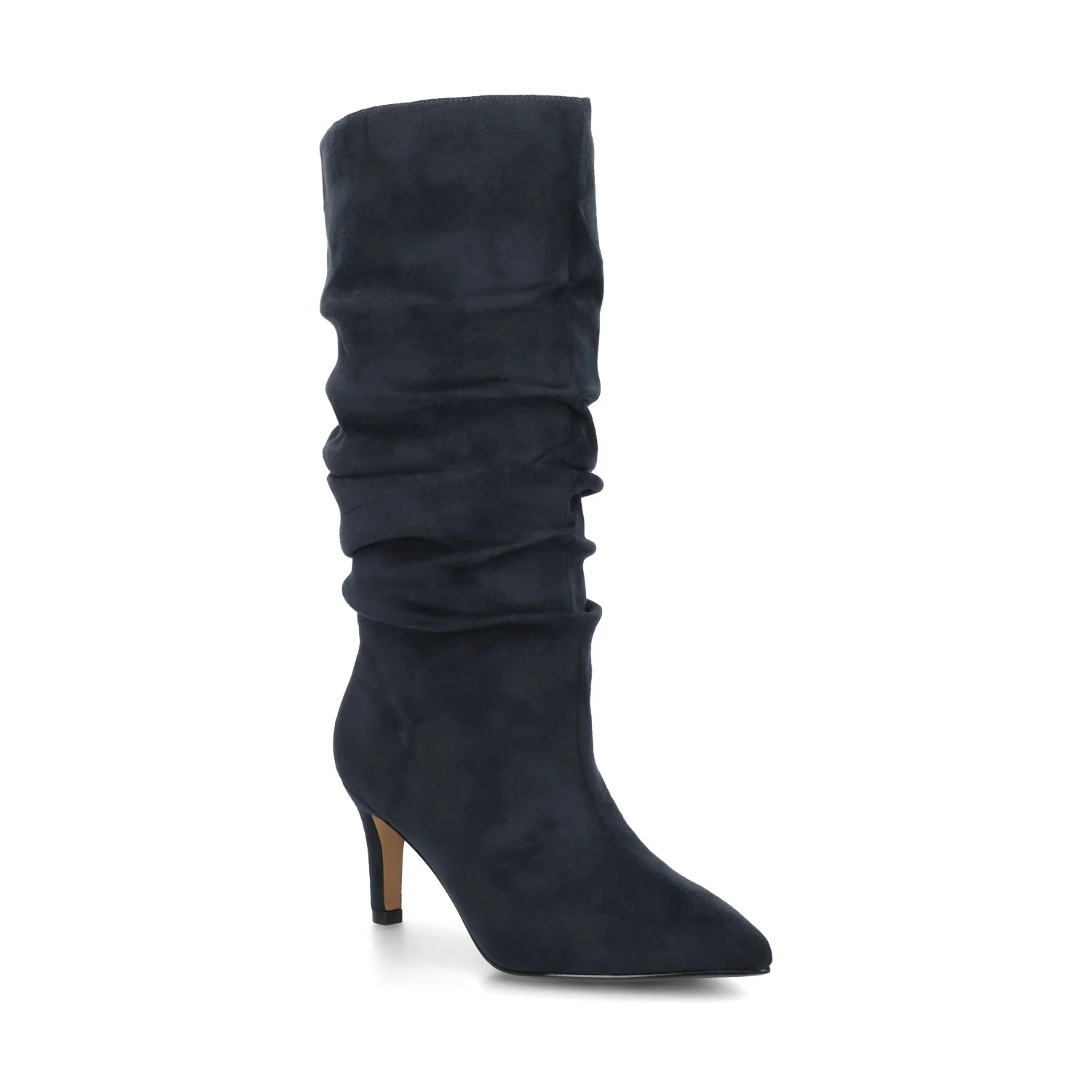 SONNET SLOUCHY BOOTS IN WIDE CALF - Navy - Image 2