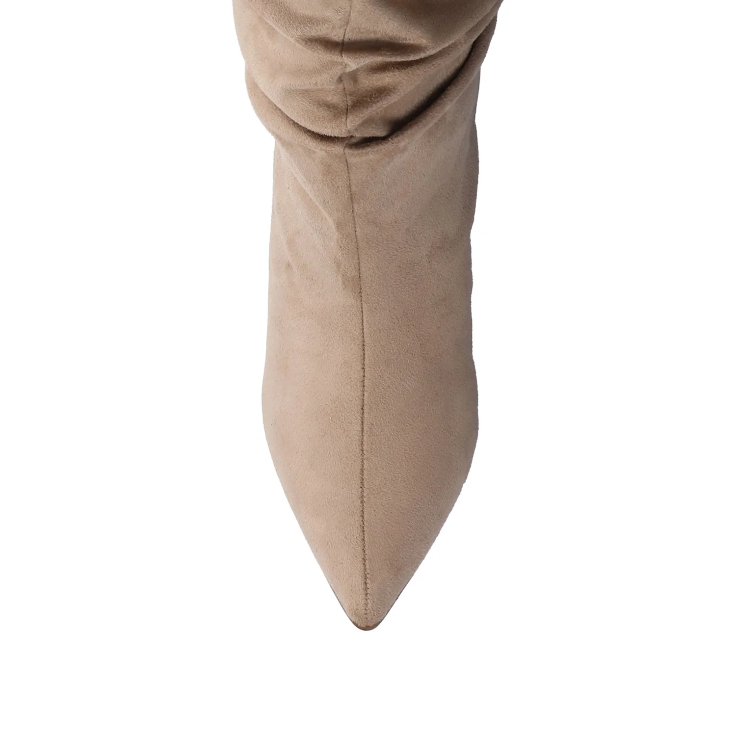 SONNET SLOUCHY BOOTS IN WIDE CALF - Taupe - Image 4