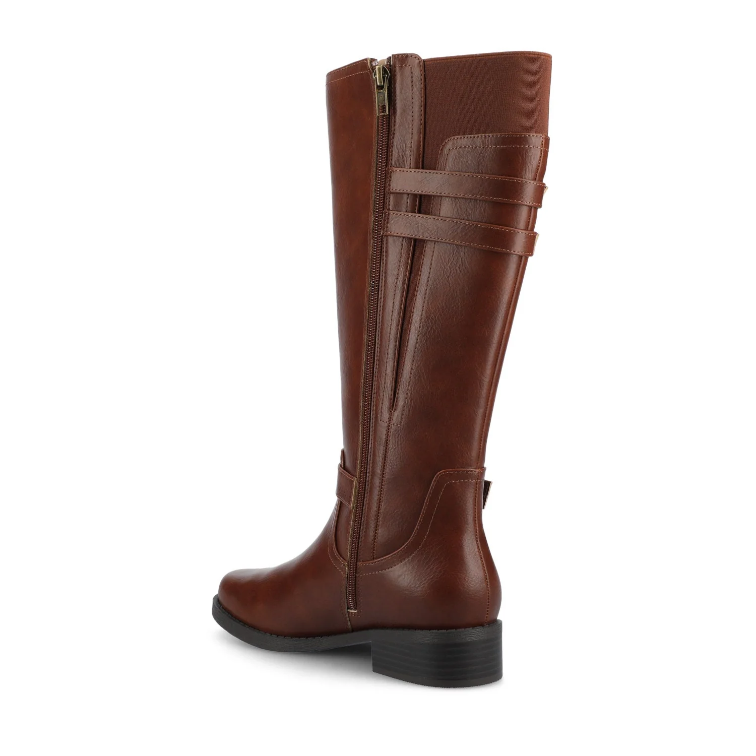 SONNY KNEE HIGH BOOT IN WIDE CALF - Cognac - Image 3