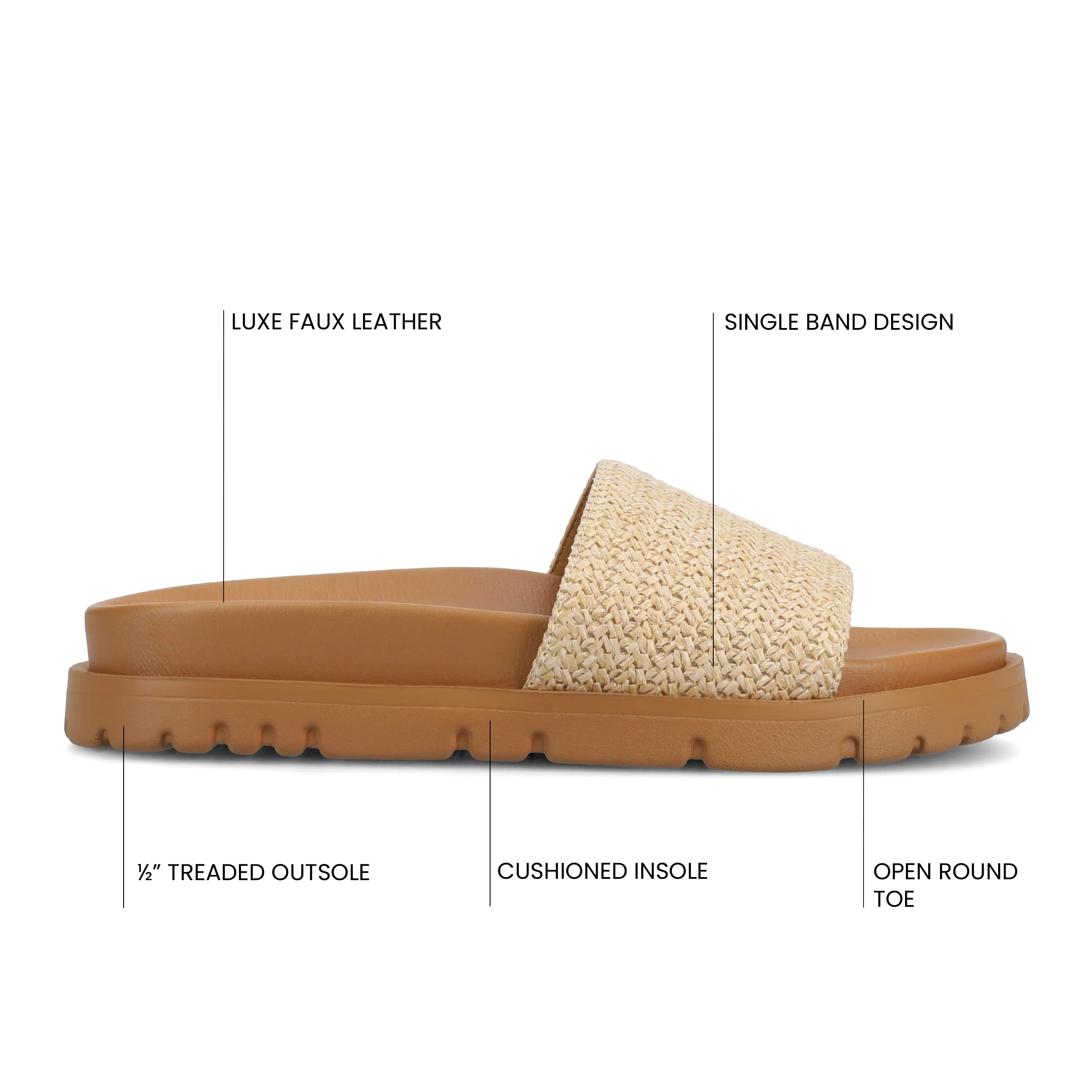 STARR SLIP ON SPORT SANDALS - Natural - Image 6