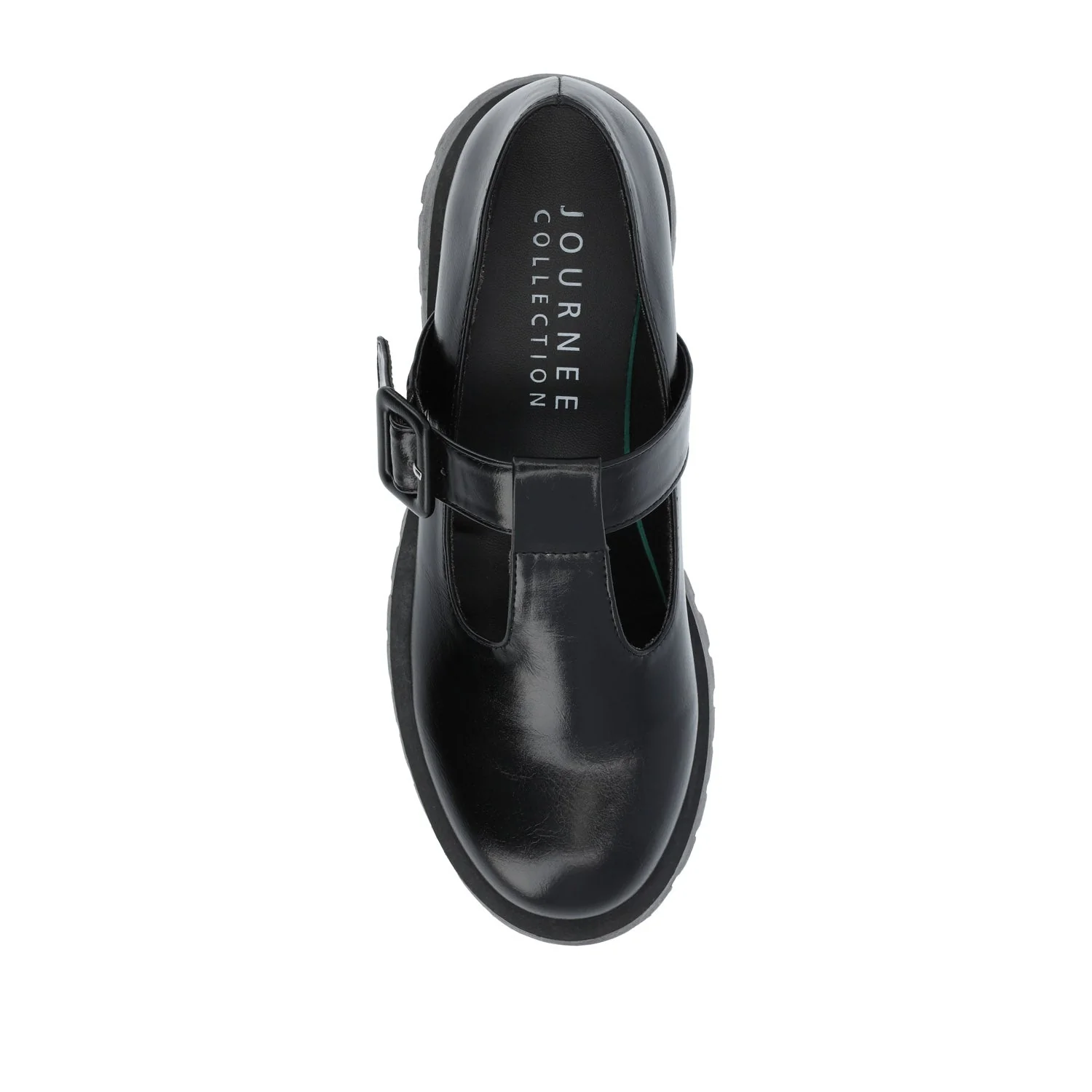 SUVI MARY JANE FLATS IN VEGAN LEATHER - Black - Image 6