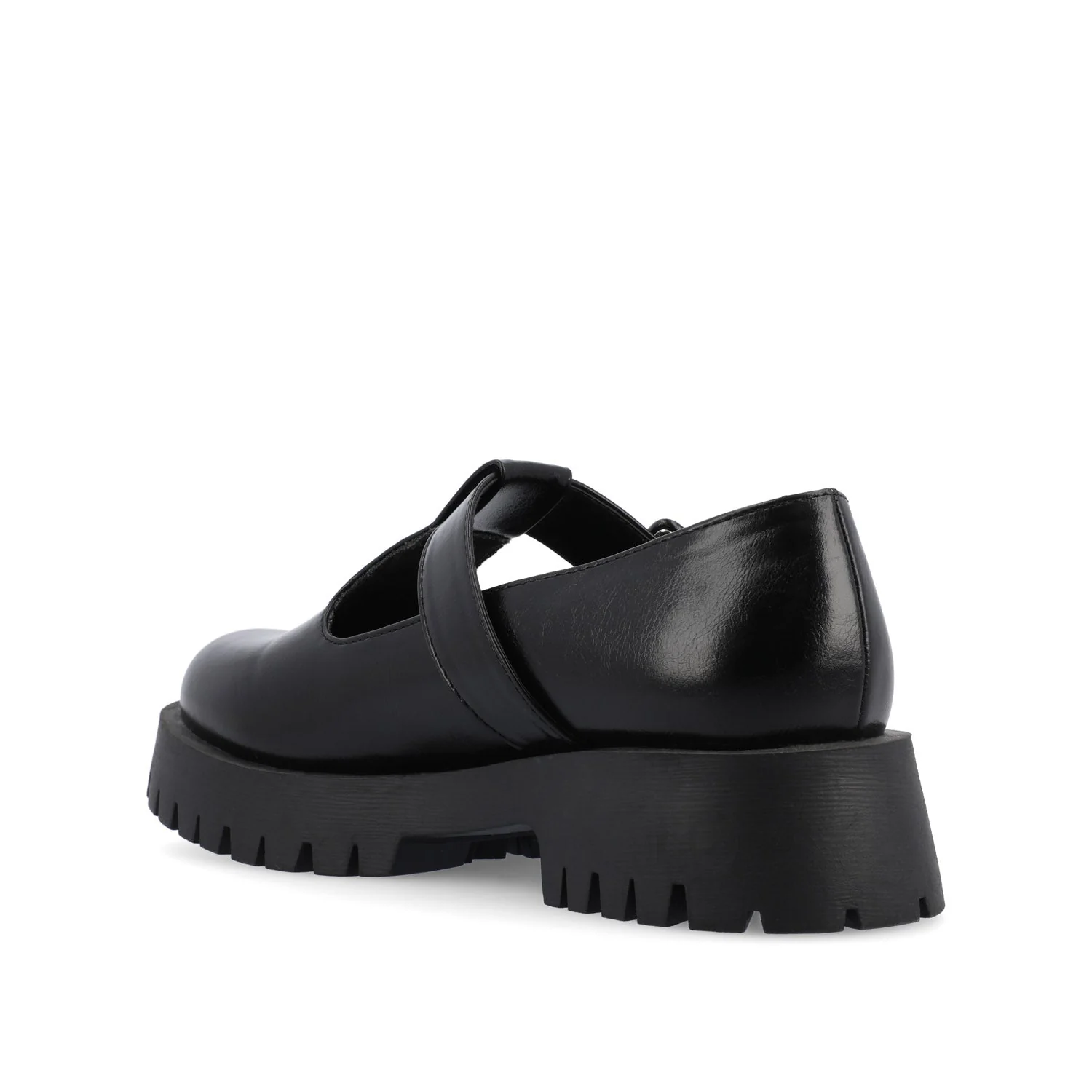 SUVI MARY JANE FLATS IN VEGAN LEATHER - Black Patent - Image 4