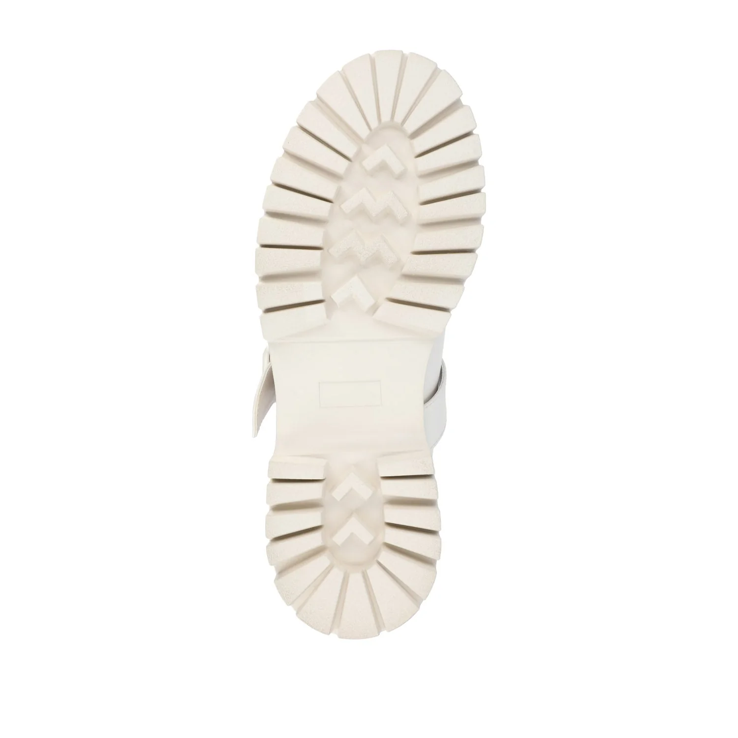 SUVI MARY JANE FLATS IN VEGAN LEATHER - Off White - Image 8