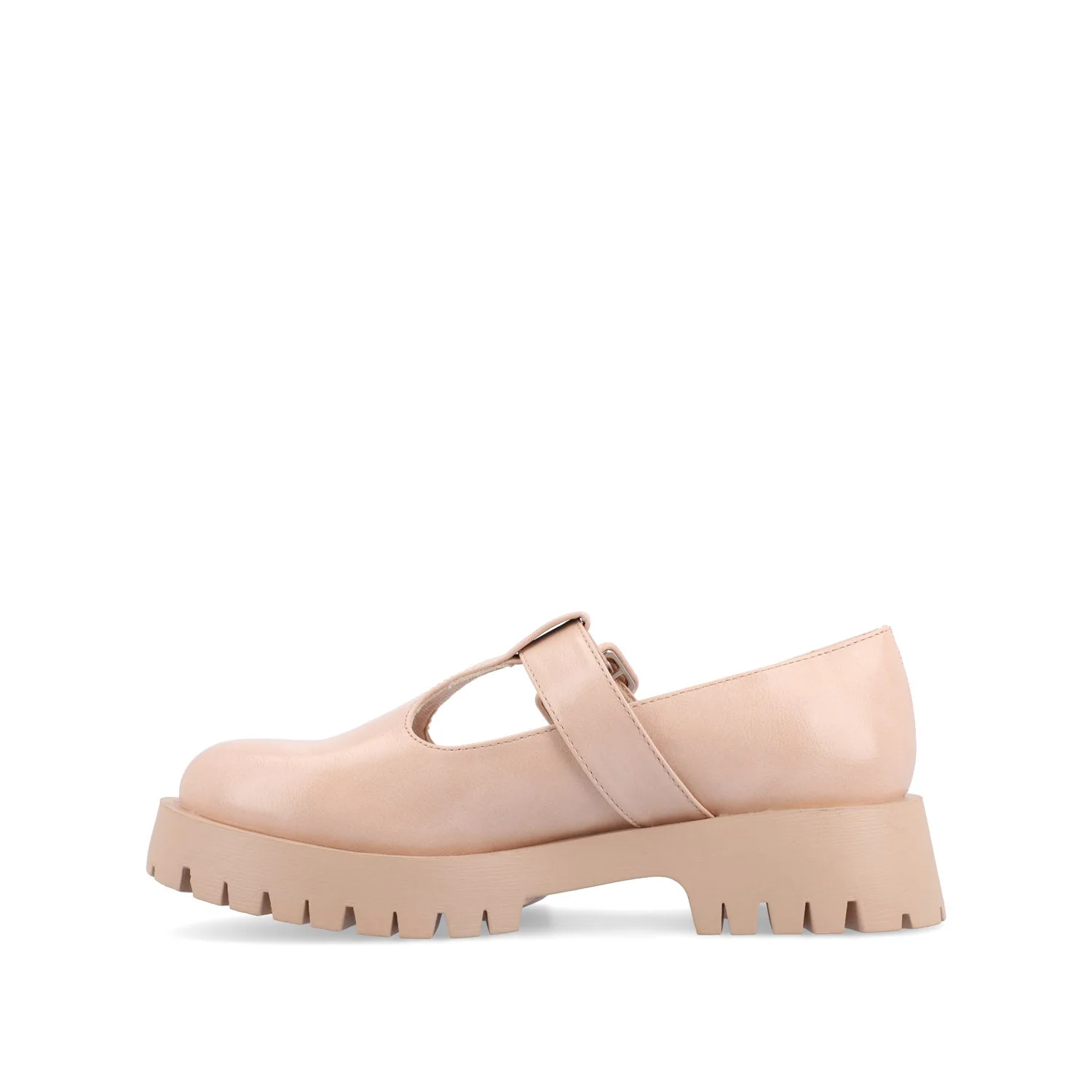 SUVI MARY JANE FLATS IN VEGAN LEATHER - Pink - Image 3