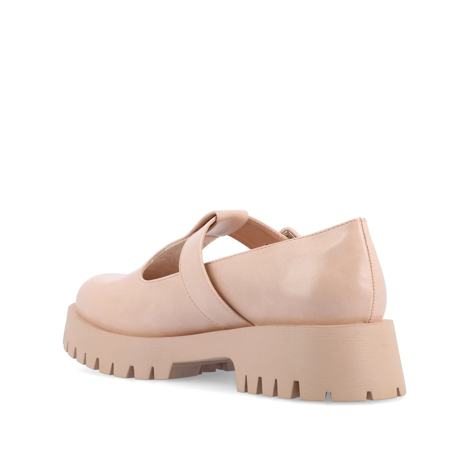 SUVI MARY JANE FLATS IN VEGAN LEATHER - Pink - Image 4