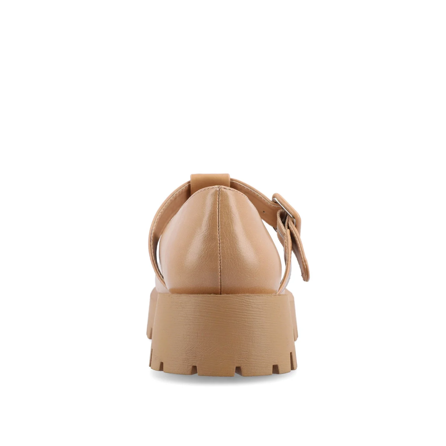 SUVI MARY JANE FLATS IN VEGAN LEATHER - Tan - Image 7